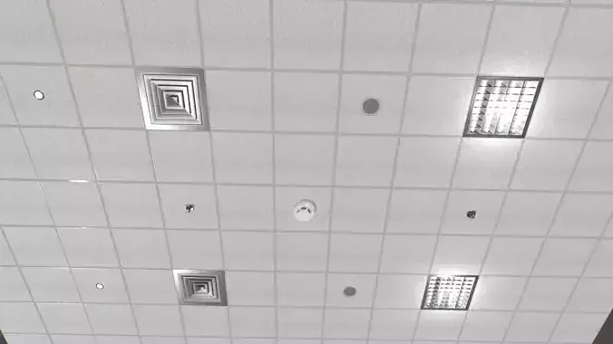 Ceiling Modular Low-poly 3D model