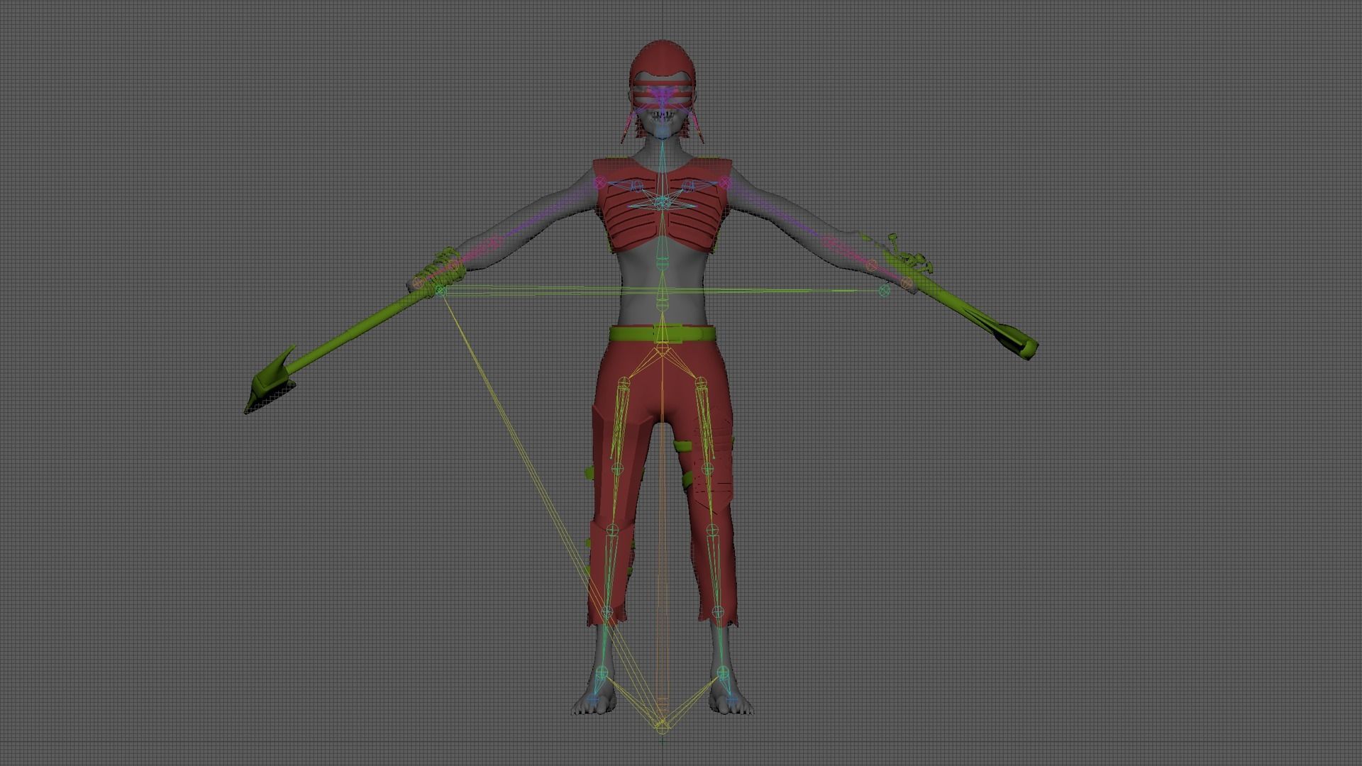 Zombie Drew Low-poly 3D model_19