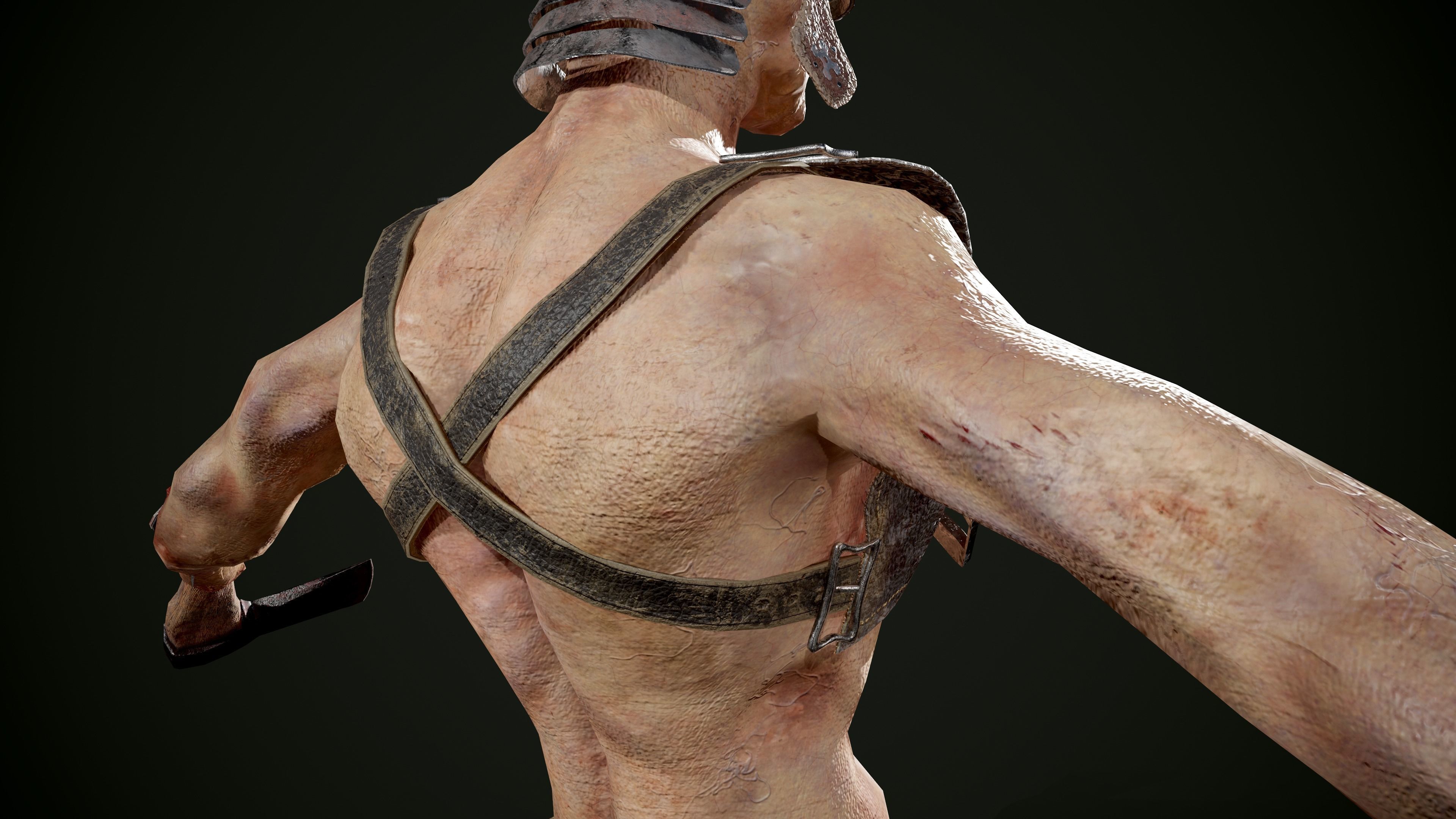 Zombie Drew Low-poly 3D model_15