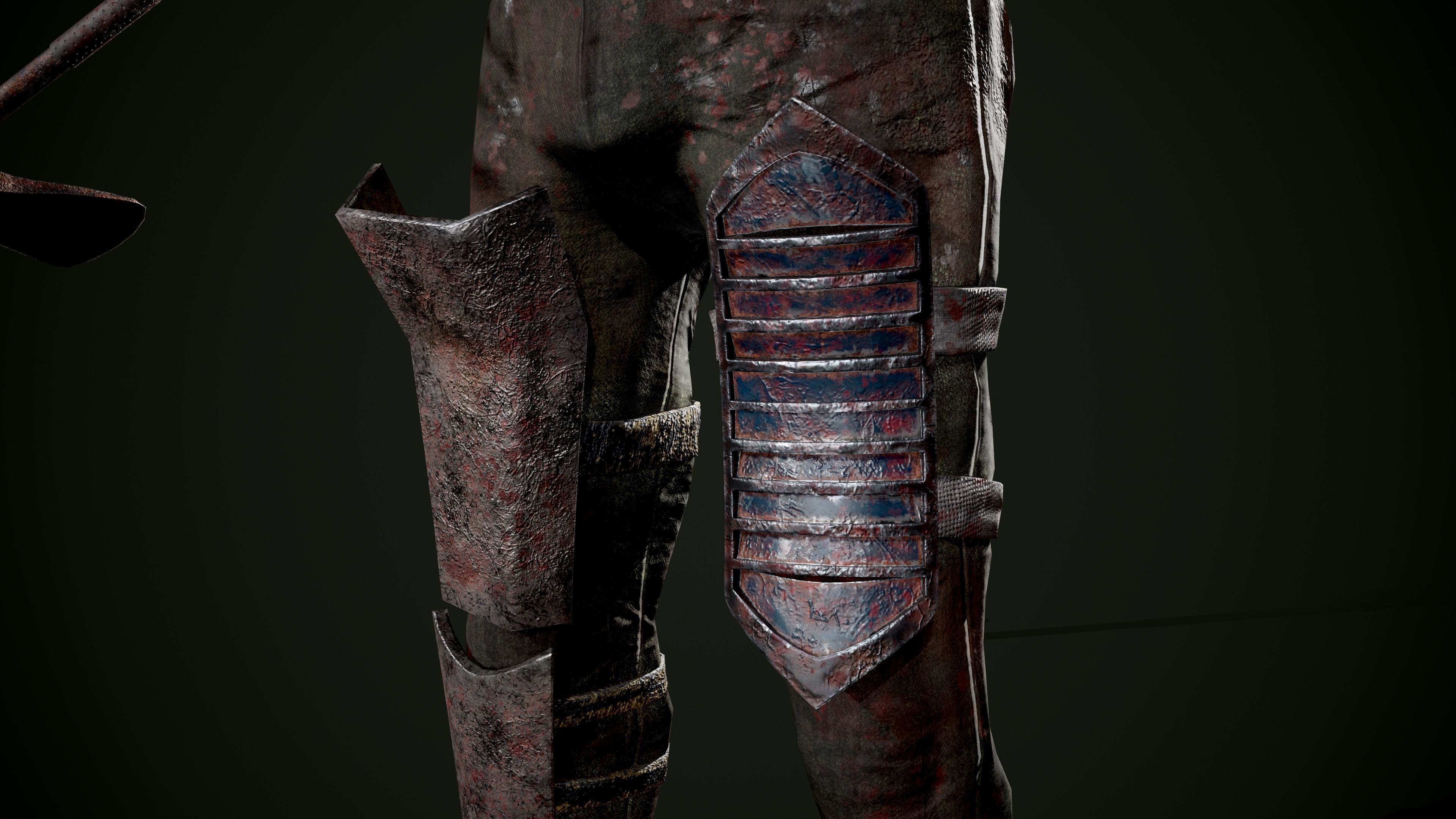 Zombie Drew Low-poly 3D model_14