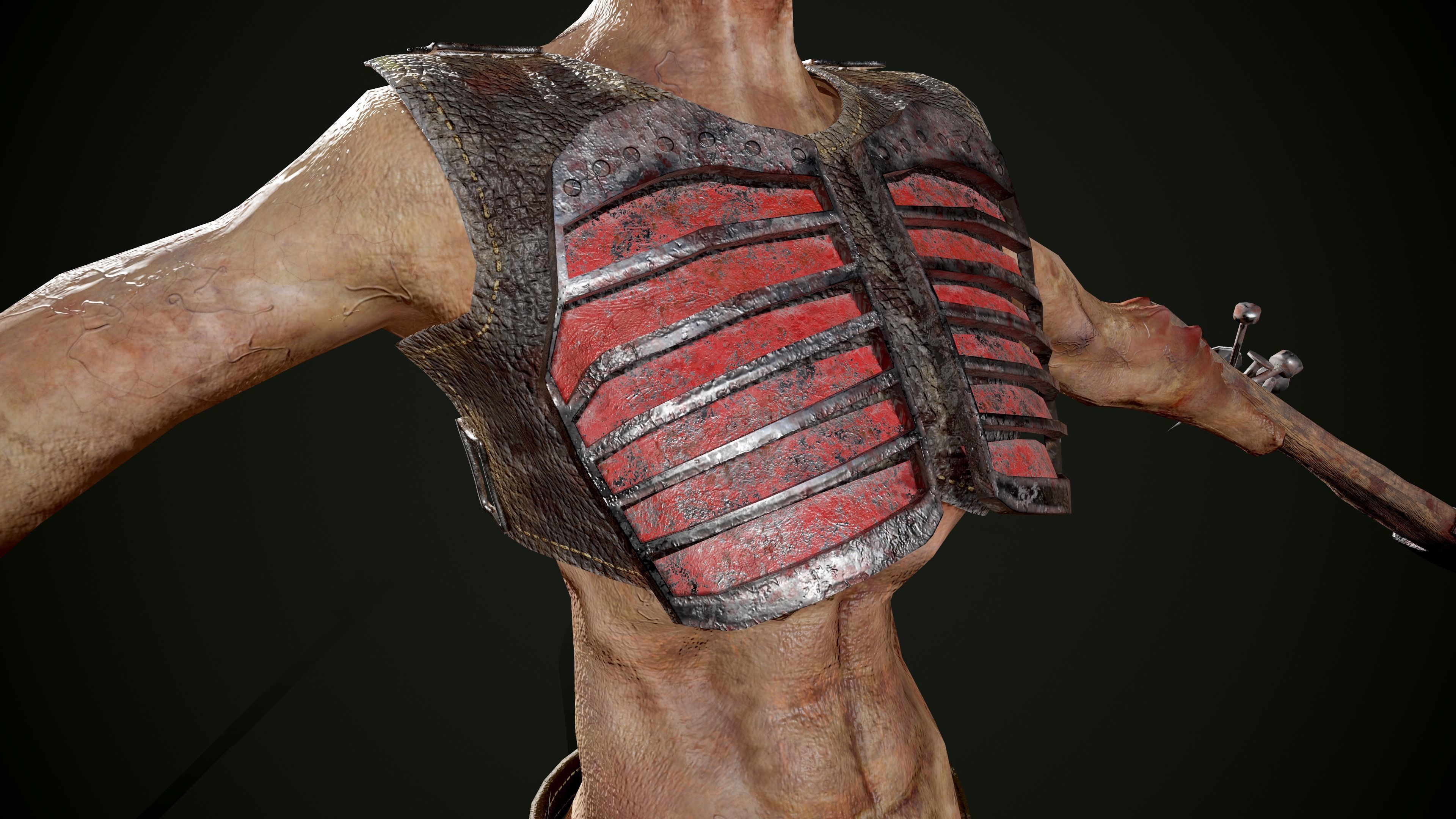 Zombie Drew Low-poly 3D model_12