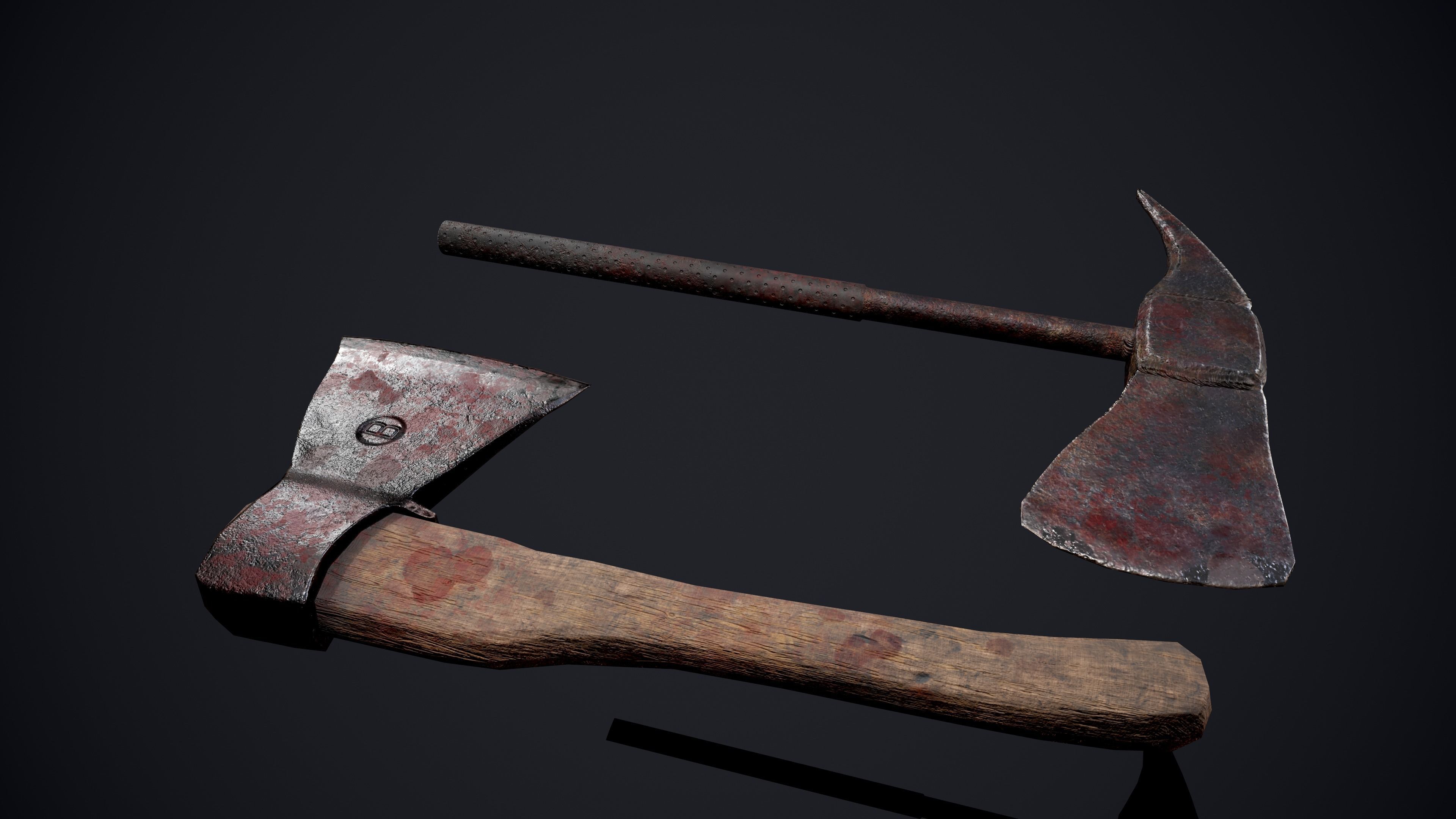 Zombie Drew Low-poly 3D model_17