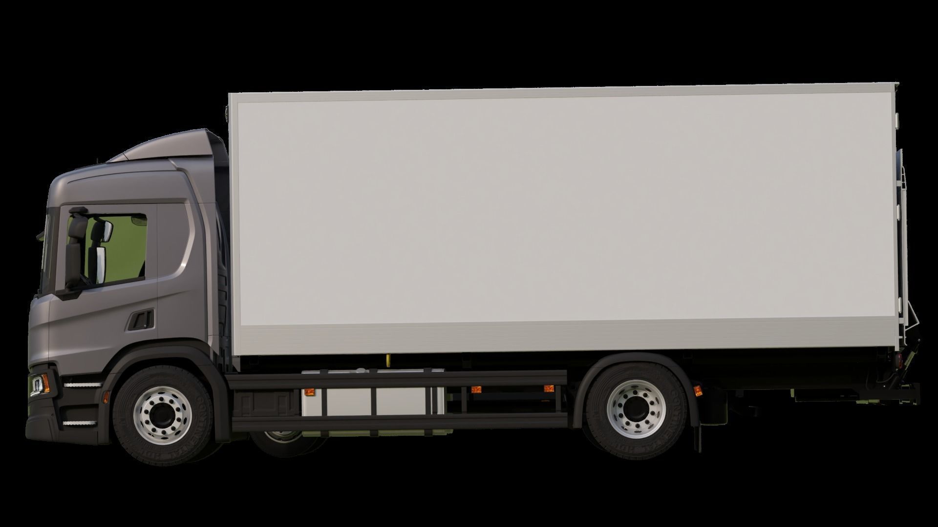 truck two trucks Low-poly 3D model_4