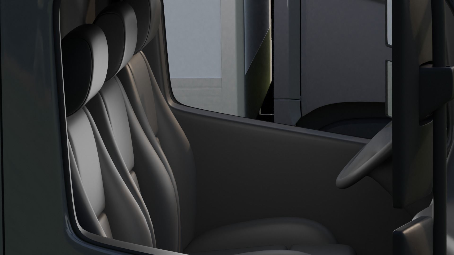 truck two trucks Low-poly 3D model_6