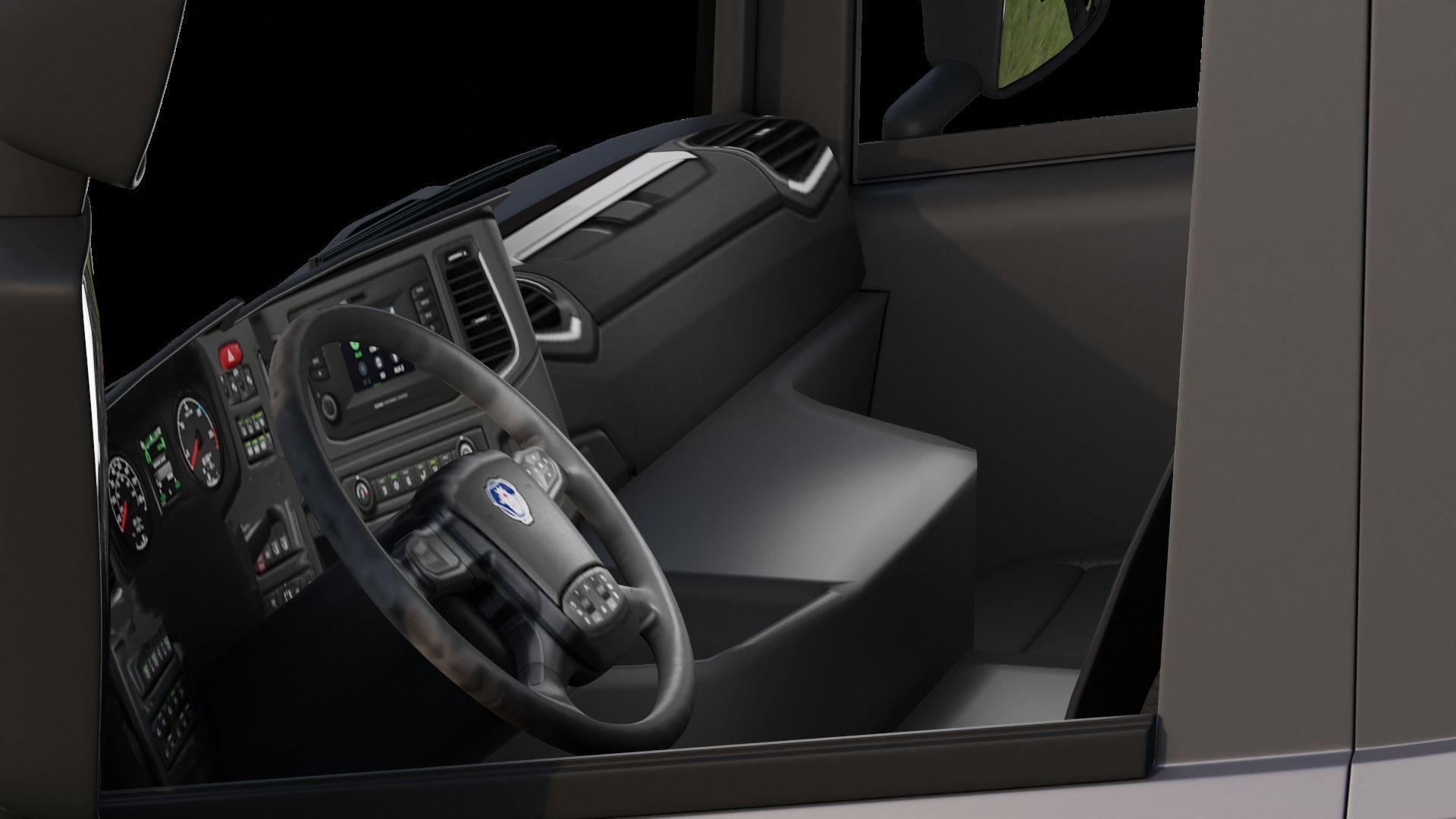 truck two trucks Low-poly 3D model_5