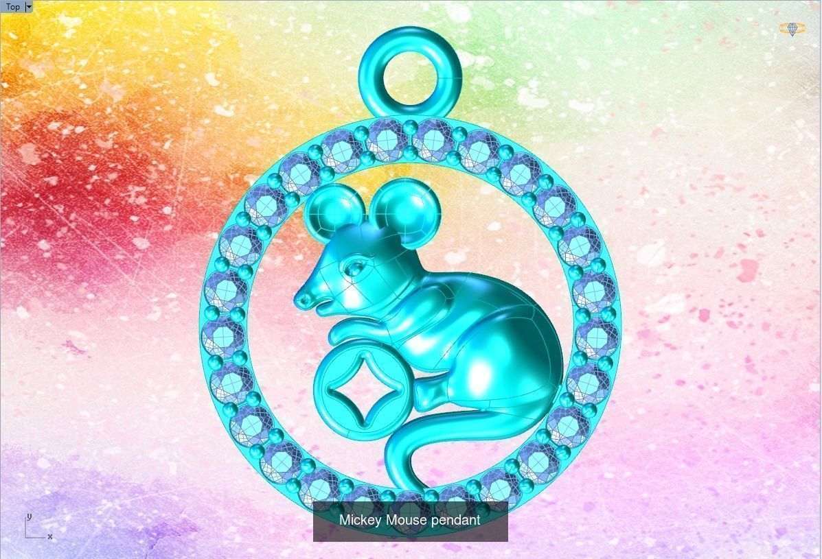 Pendant of 12 Zodiacs 3D Model Collection_2