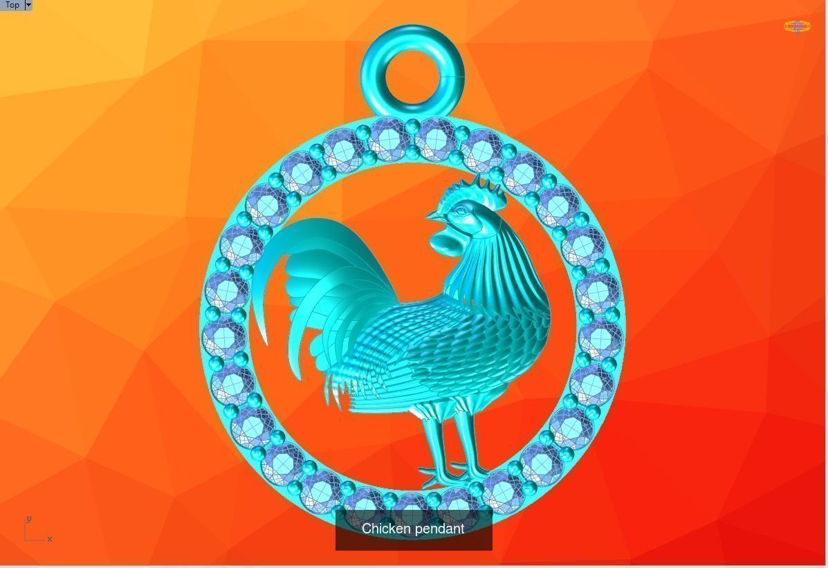 Pendant of 12 Zodiacs 3D Model Collection_4