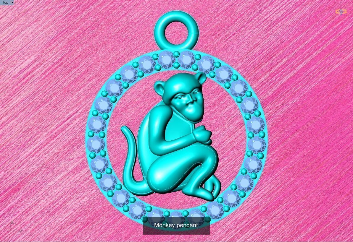 Pendant of 12 Zodiacs 3D Model Collection_7