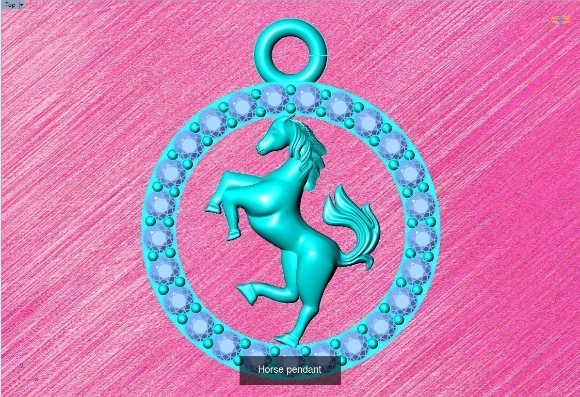 Pendant of 12 Zodiacs 3D Model Collection_9