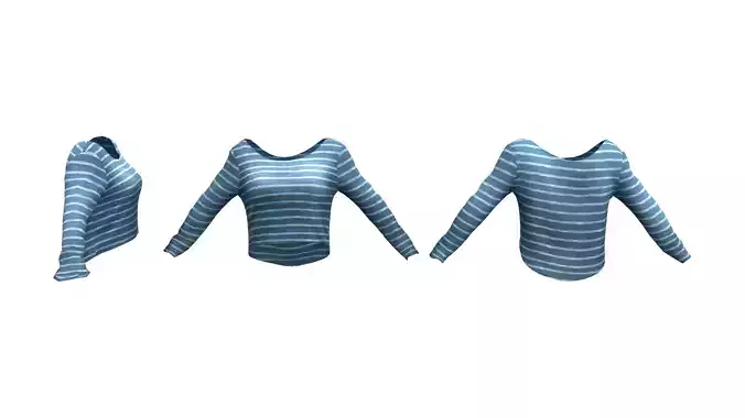 Drape Back Boatneck Sweater