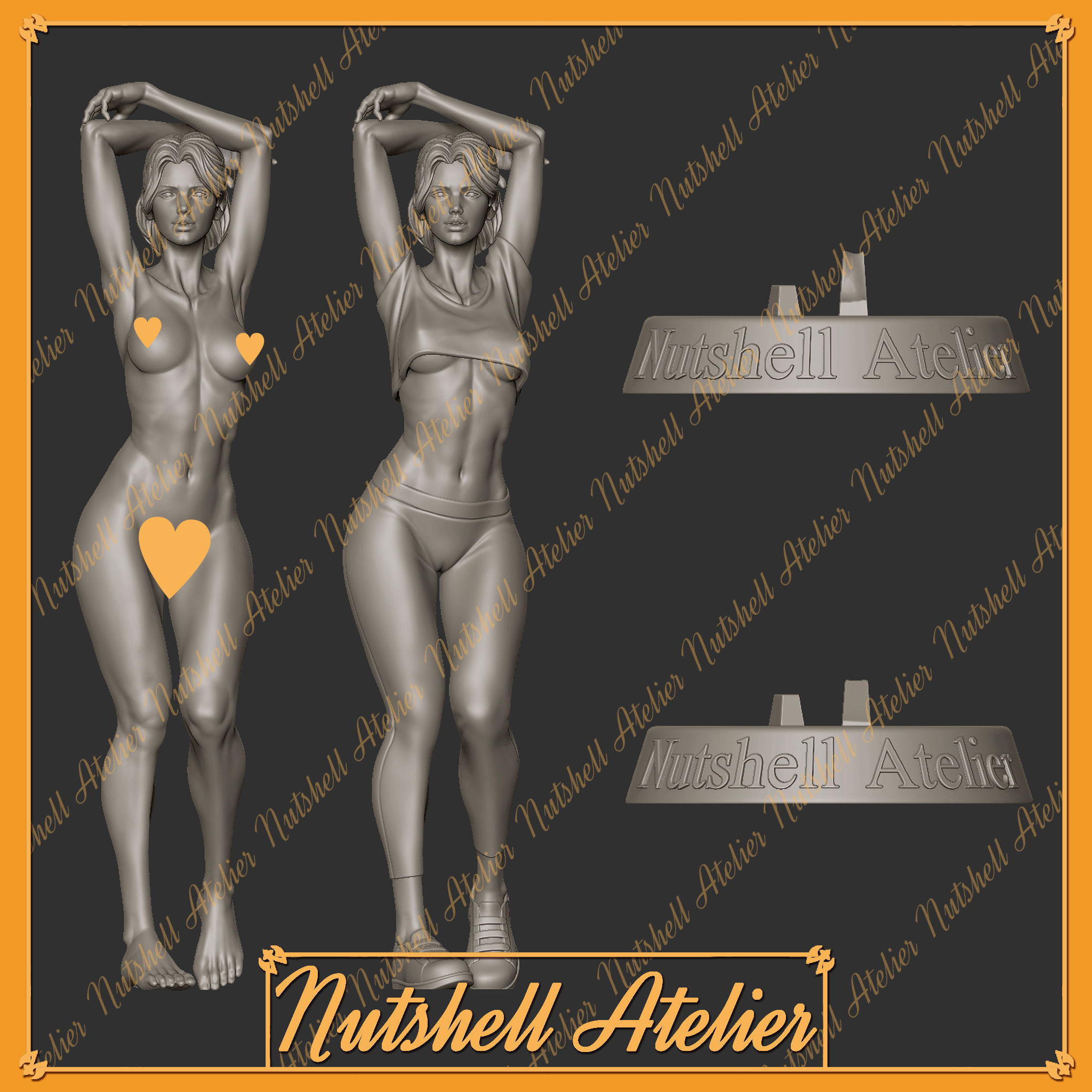 NUTSHELL ATELIER - POSE01 - NSFW 3D print model_7