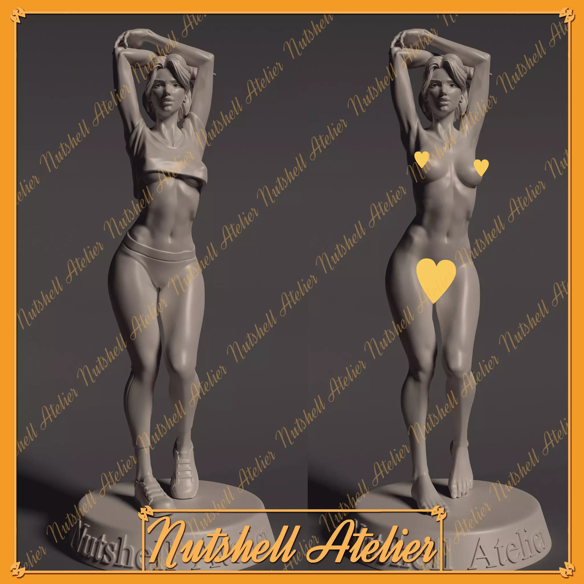 NUTSHELL ATELIER - POSE01 - NSFW 3D print model_0