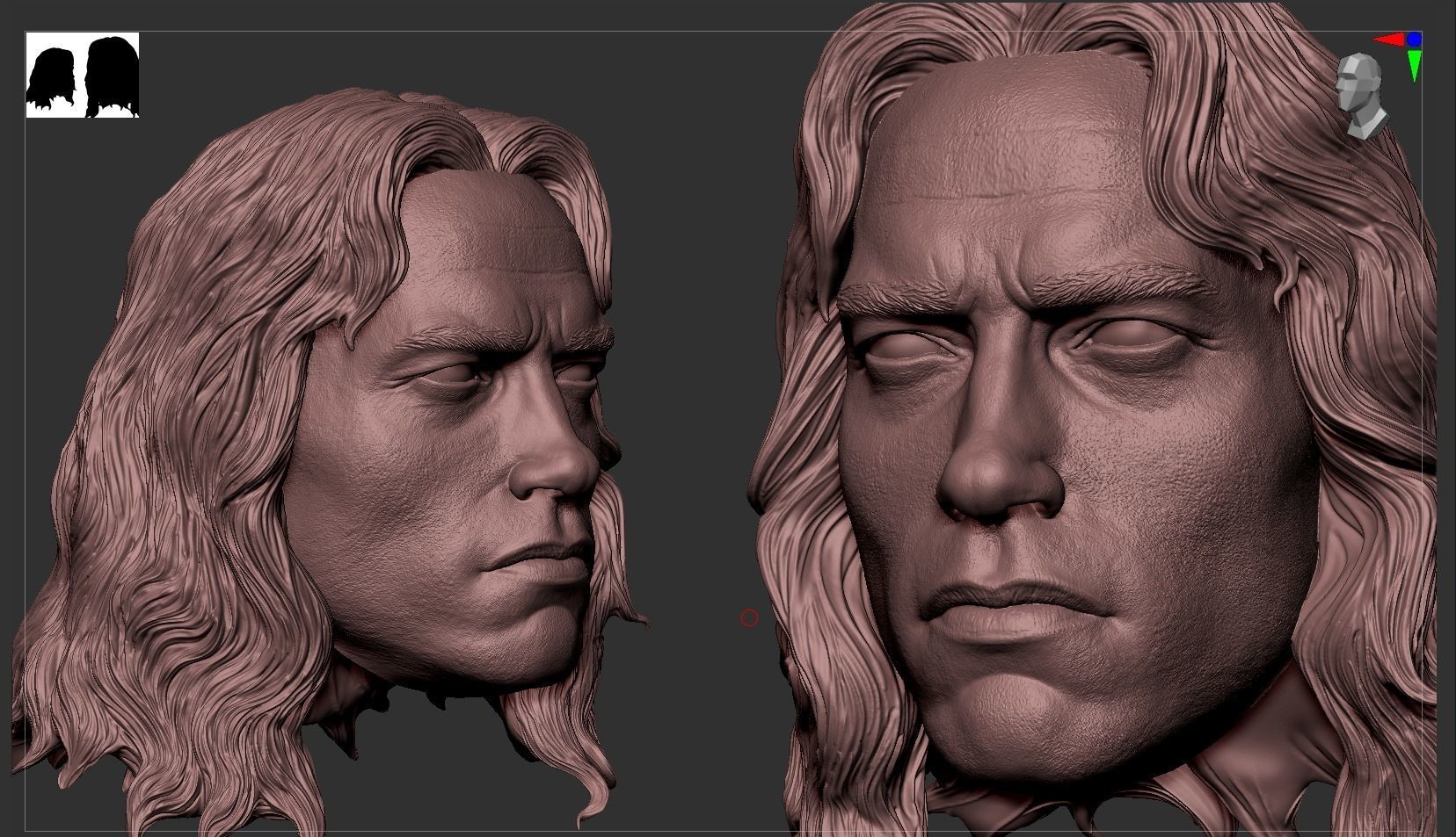 Conan Head - Arnold Schwarzenegger 3D print model_4