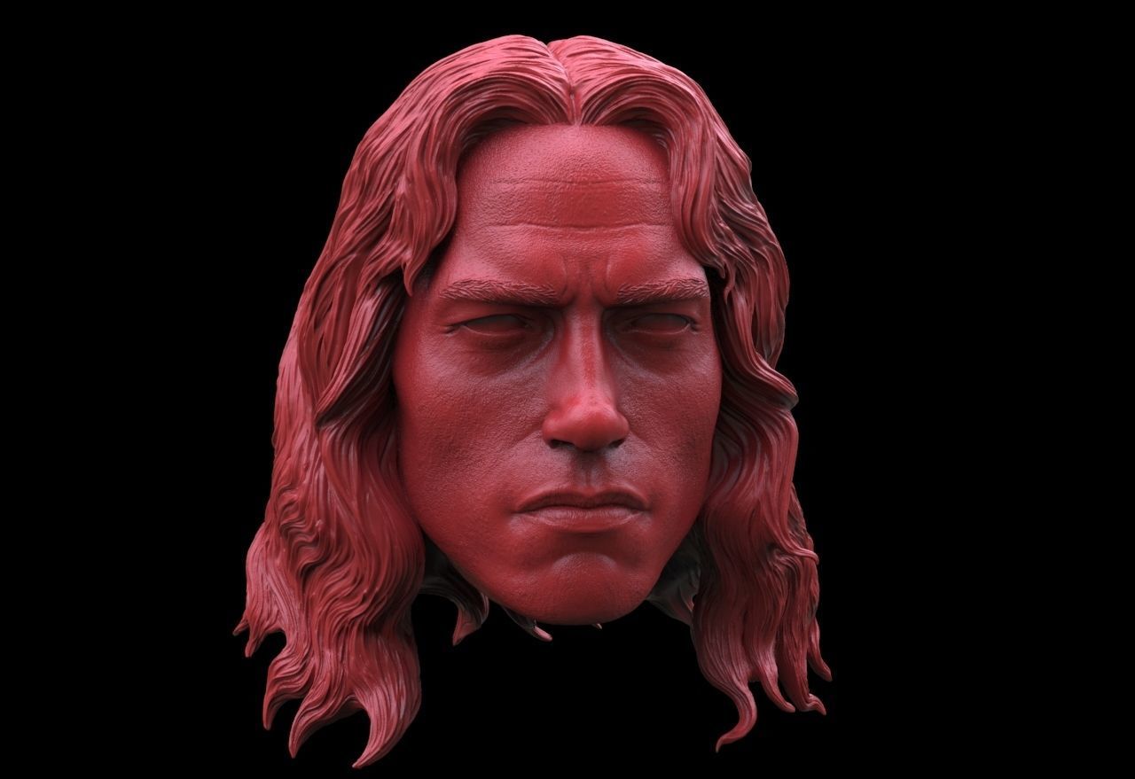 Conan Head - Arnold Schwarzenegger 3D print model_2