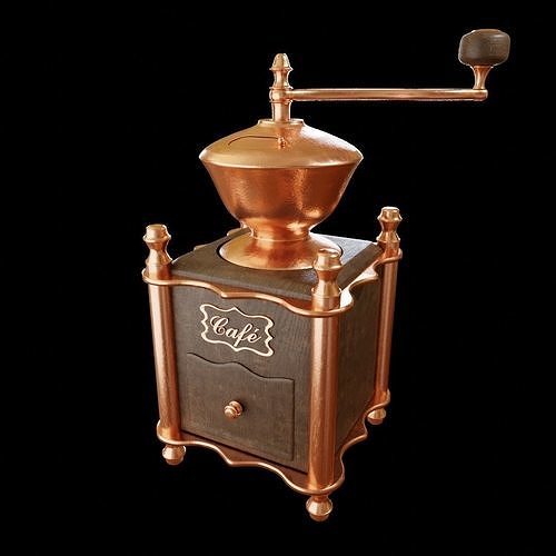 Retro Coffee Grinder 3D model