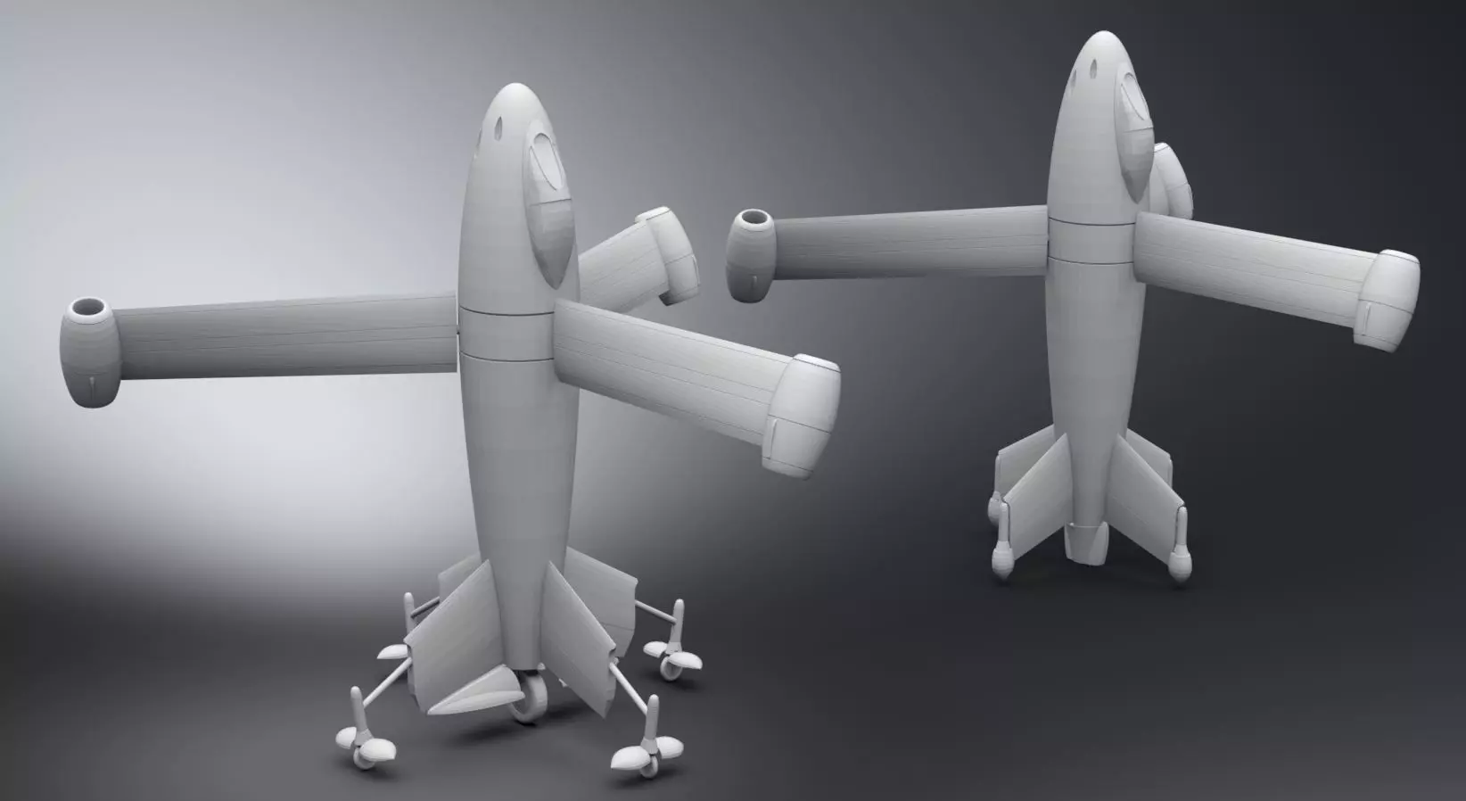 Thrust Wing hunter Scale Model 3D print model