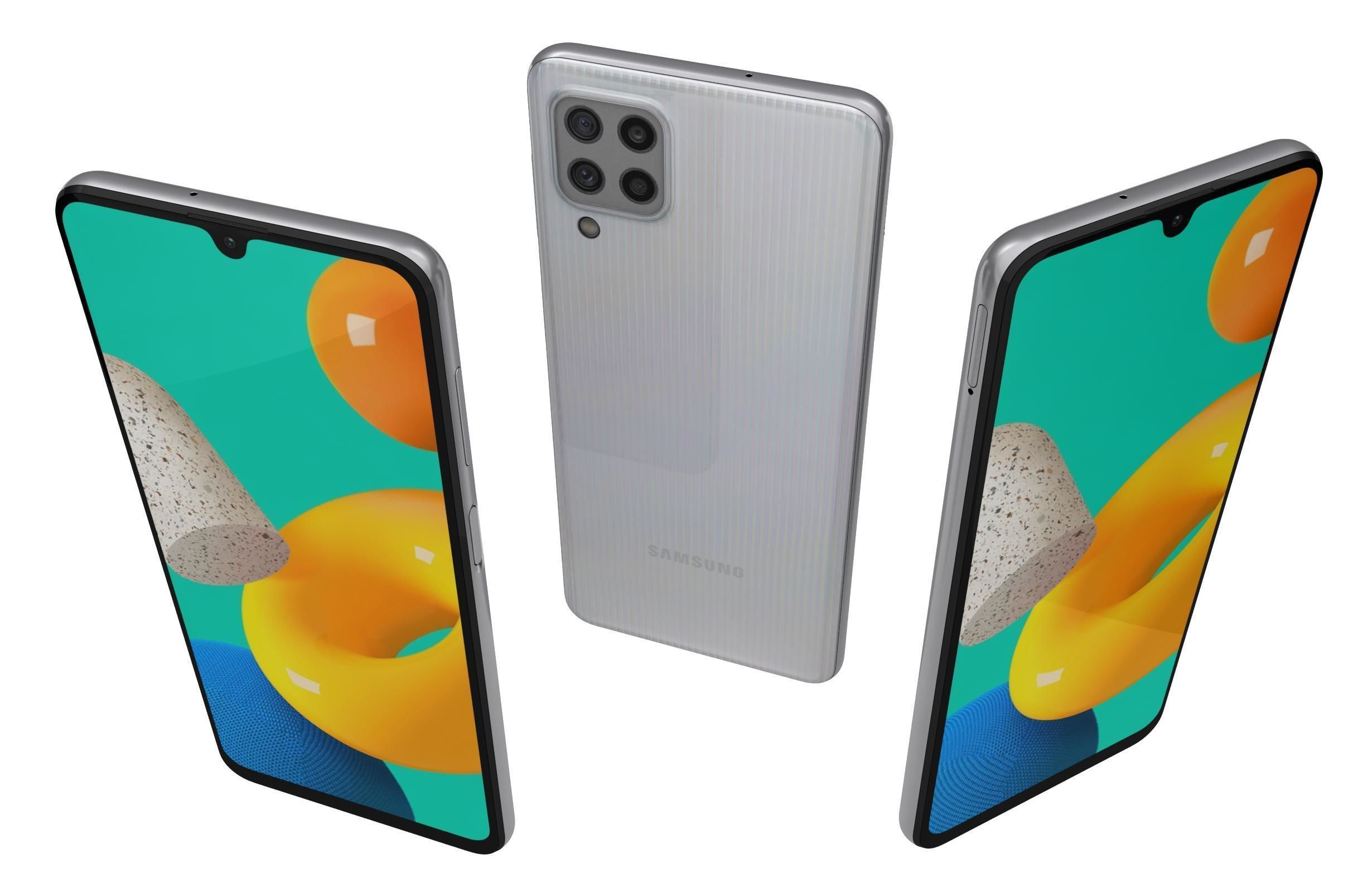 Samsung Galaxy M32 White 3D model_1