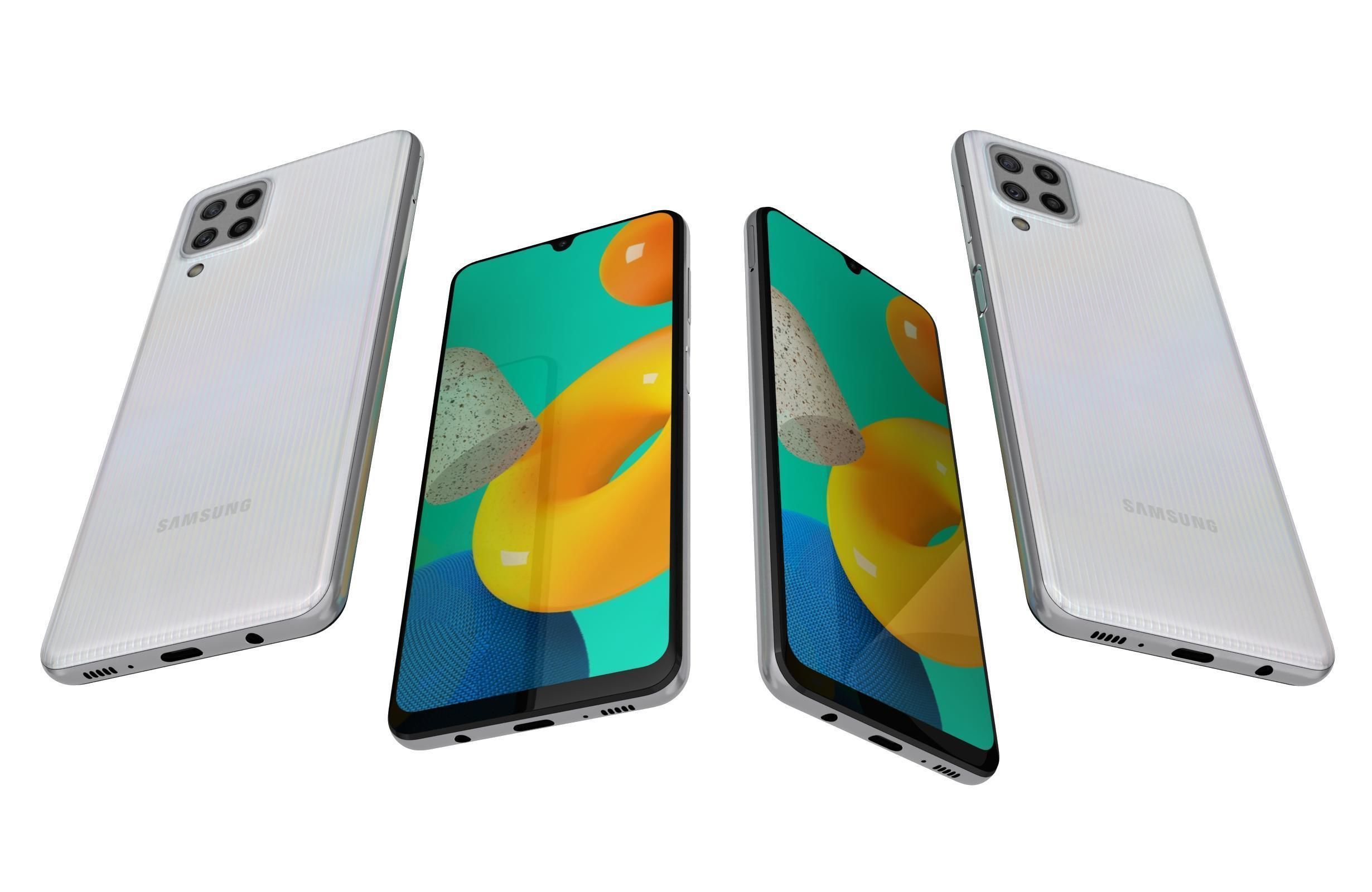 Samsung Galaxy M32 White 3D model_5