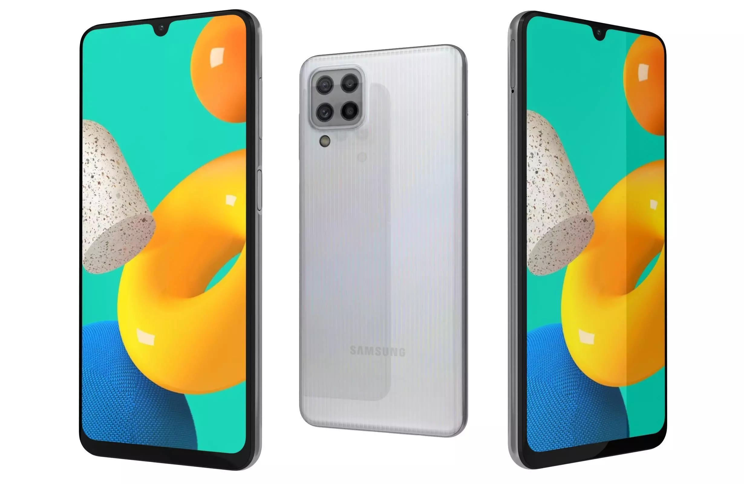 Samsung Galaxy M32 White 3D model_0