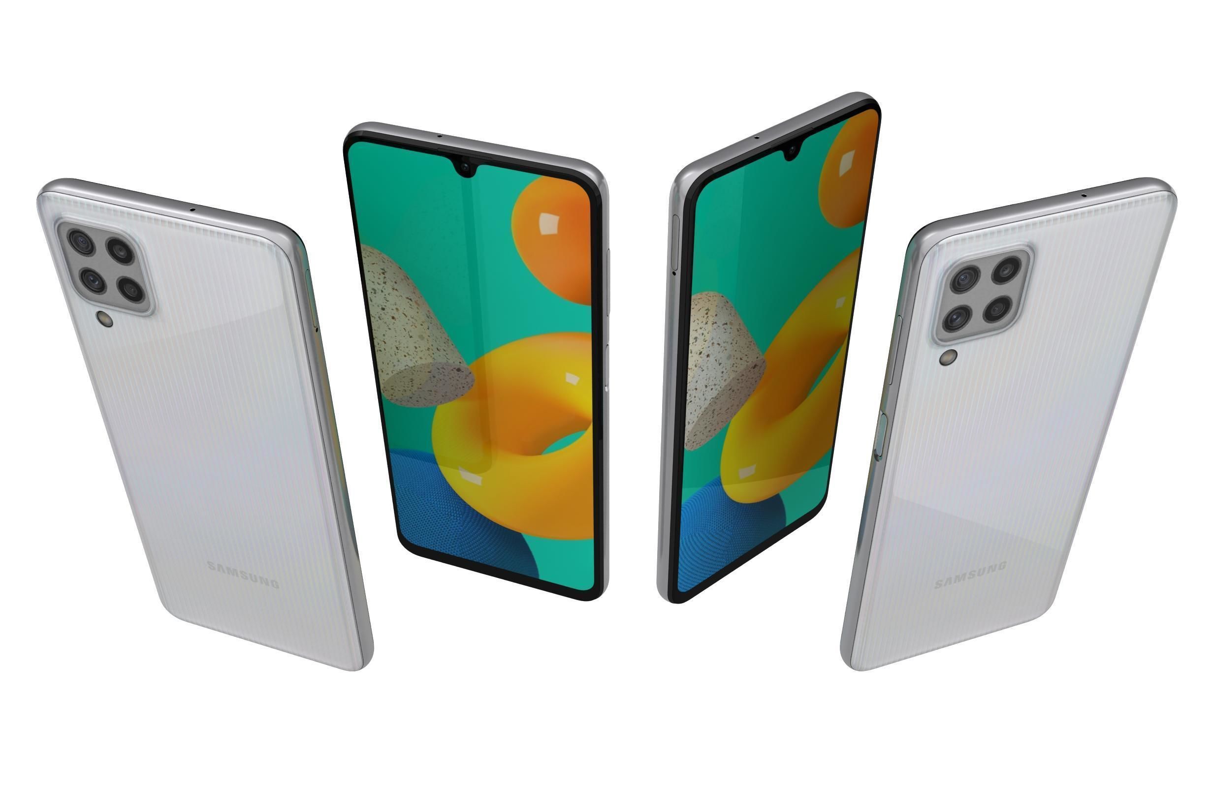 Samsung Galaxy M32 White 3D model_4