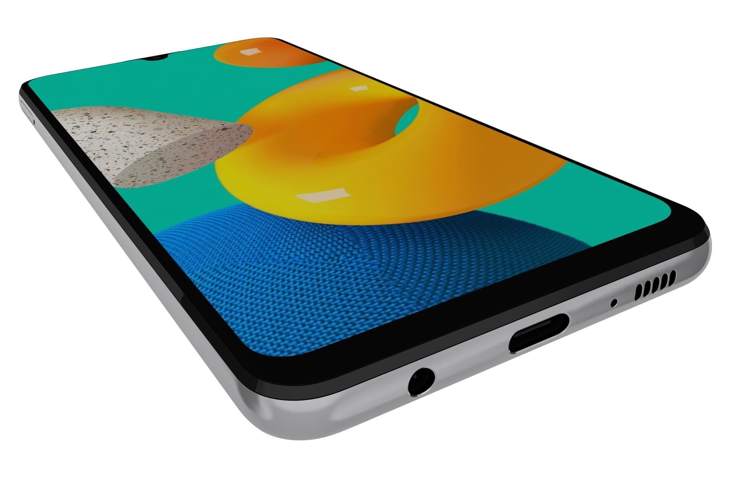 Samsung Galaxy M32 White 3D model_12