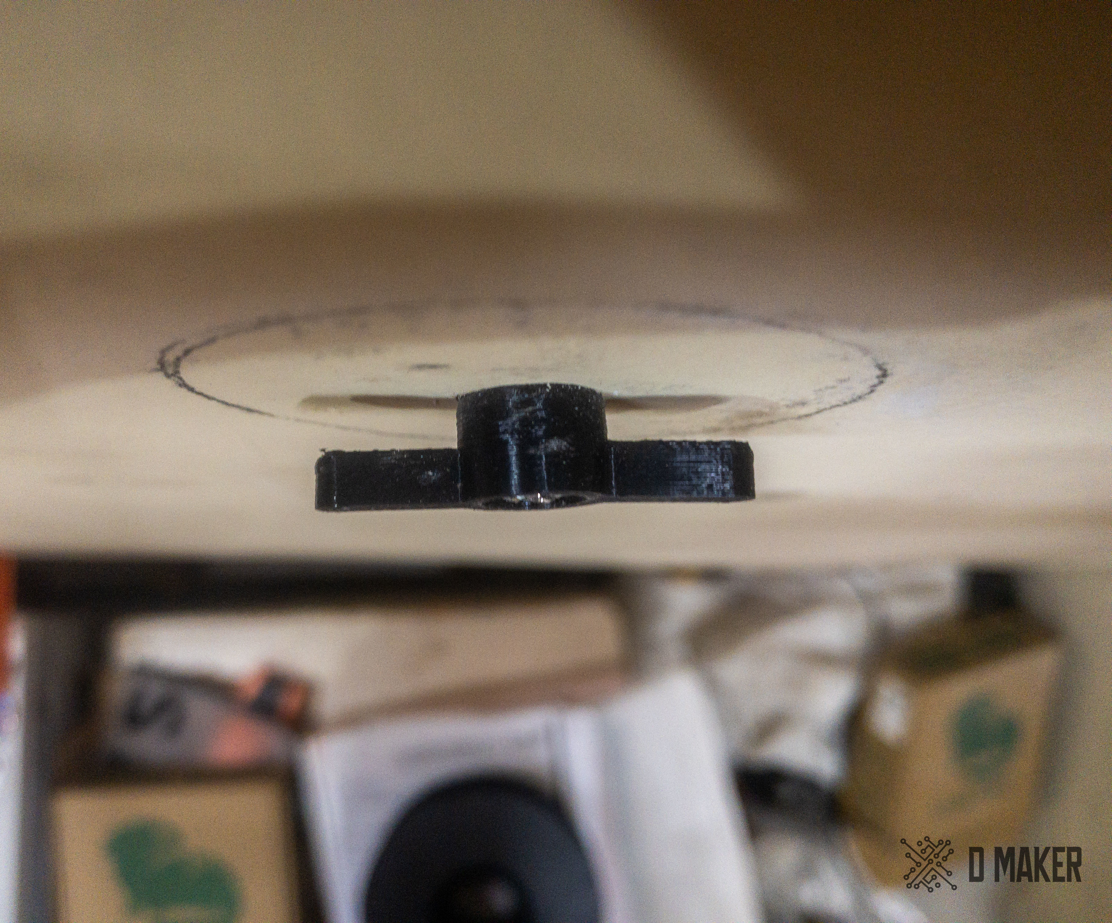 Wall Filament Spool Holder 3D print model_10