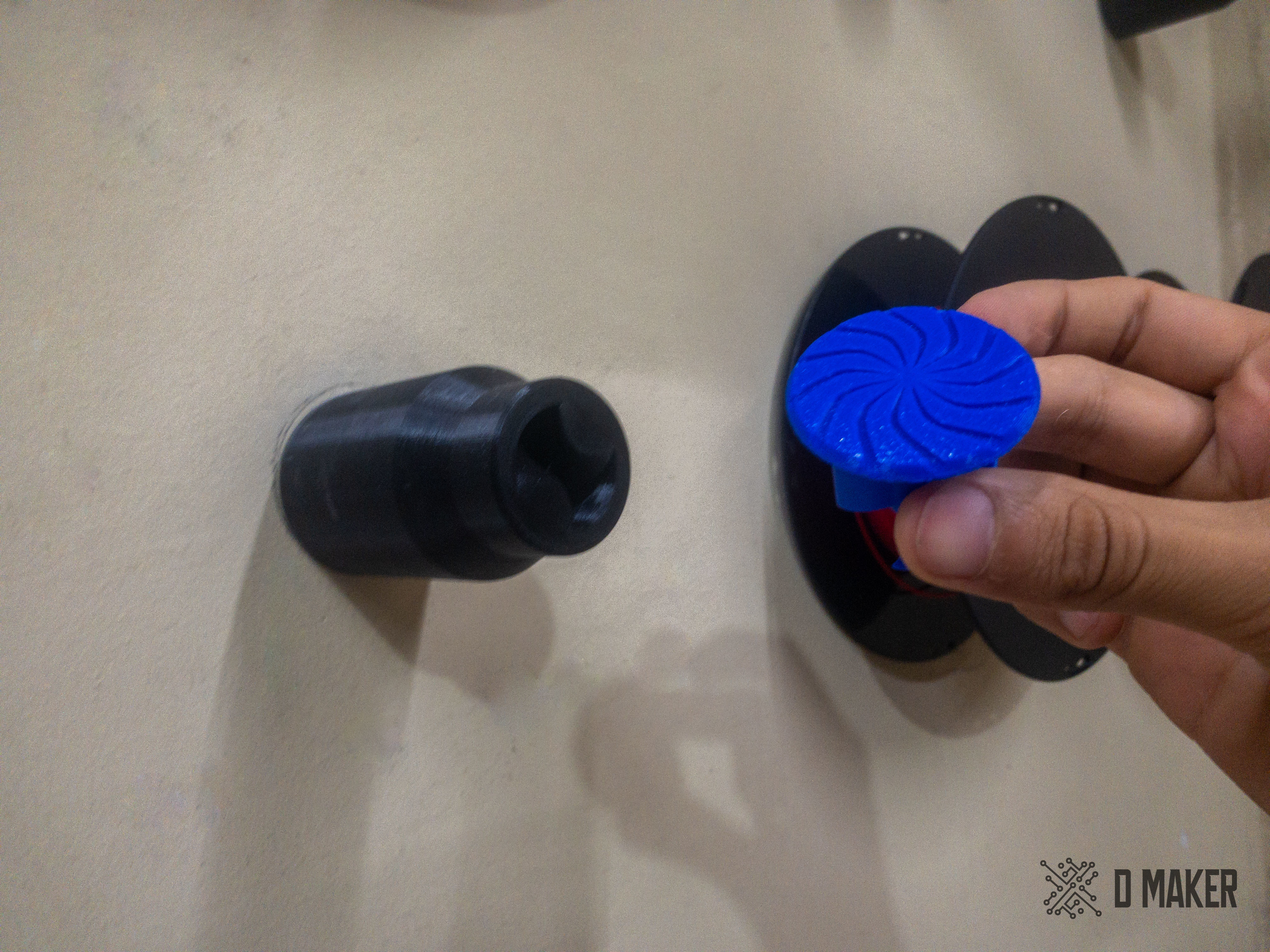 Wall Filament Spool Holder 3D print model_7