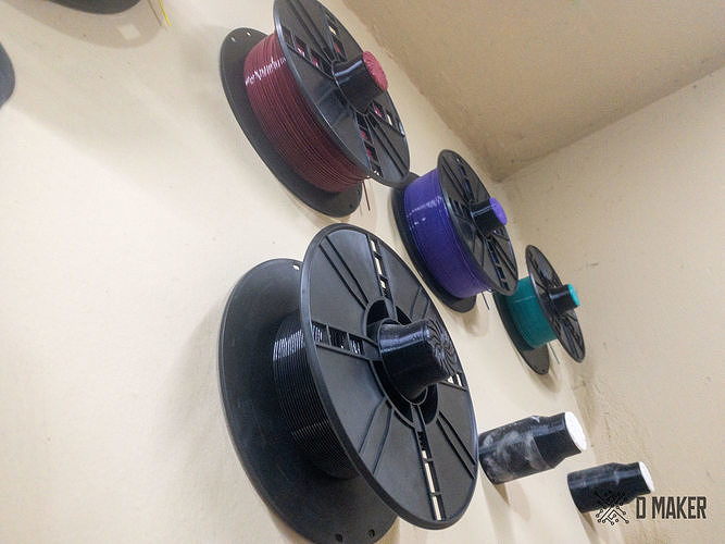 Wall Filament Spool Holder 3D print model