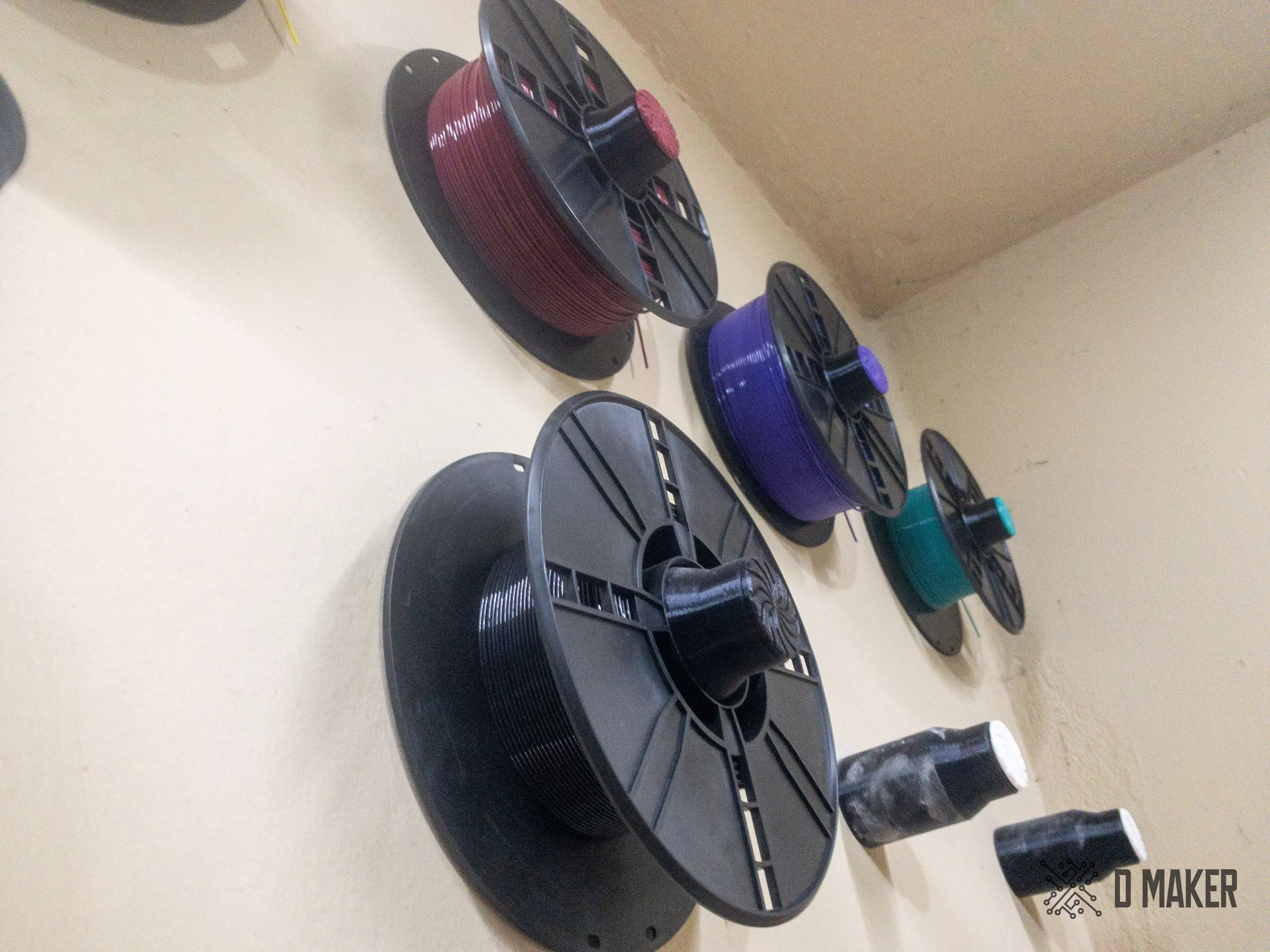 Wall Filament Spool Holder 3D print model_0