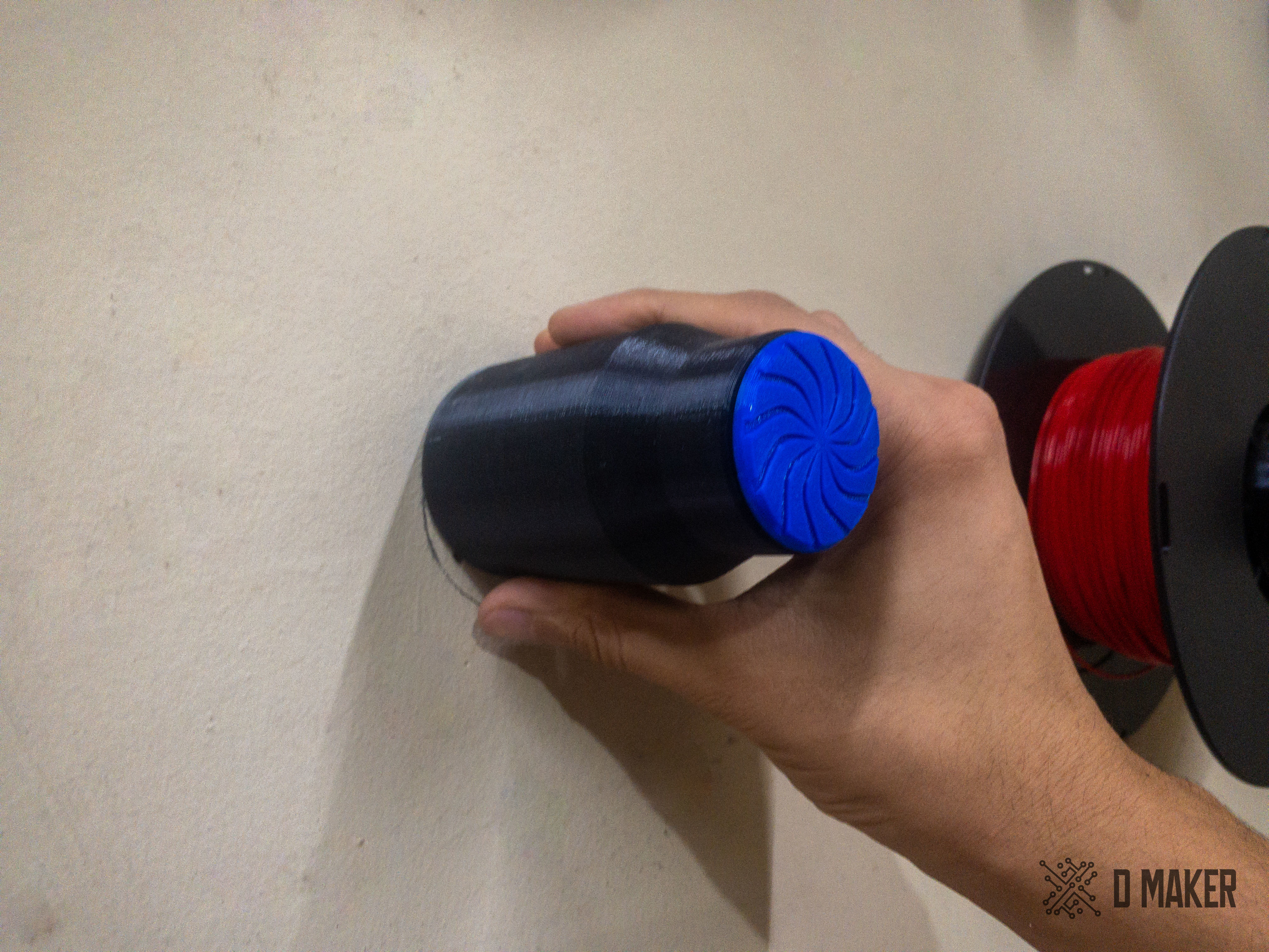 Wall Filament Spool Holder 3D print model_11