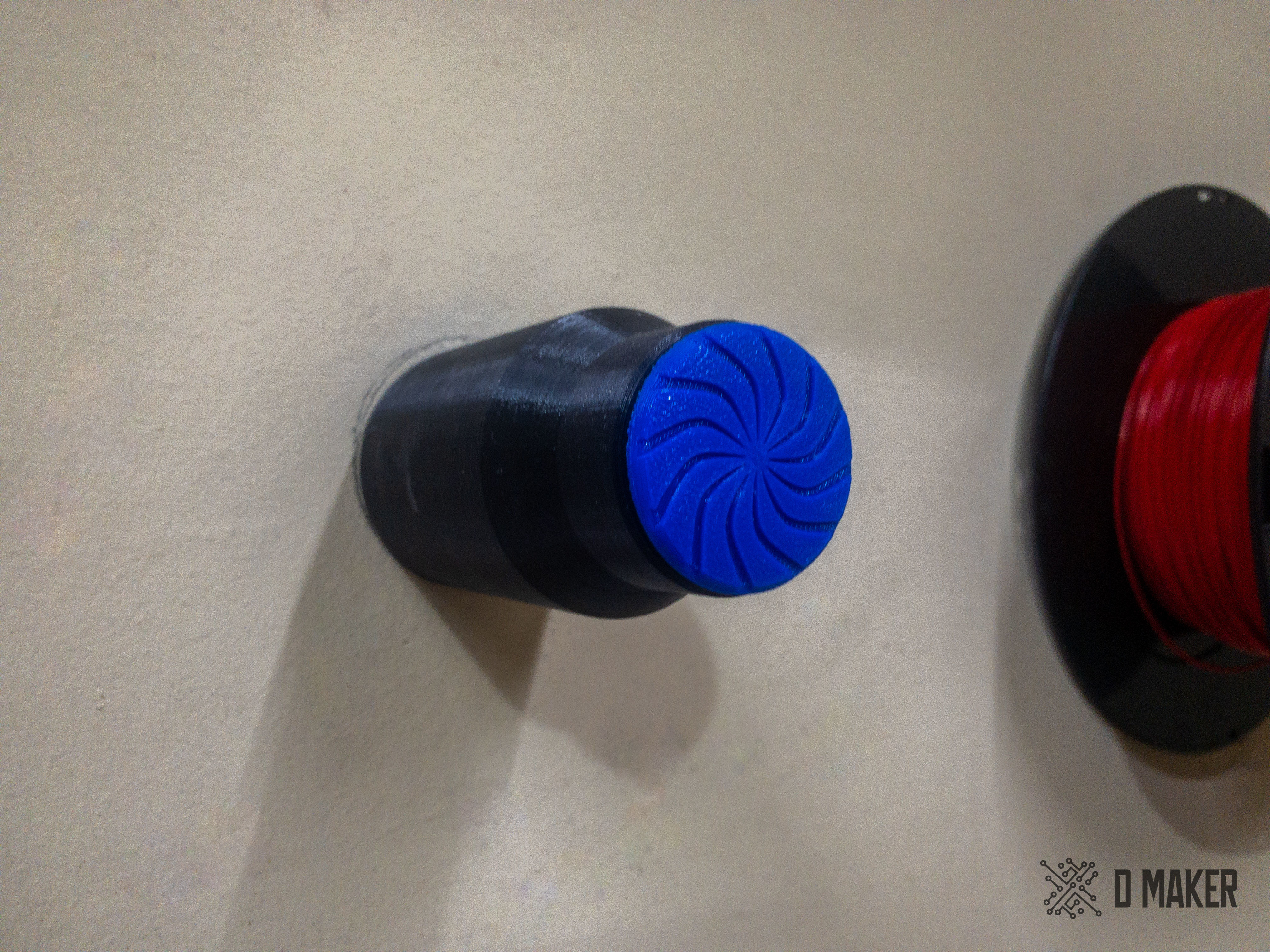 Wall Filament Spool Holder 3D print model_4