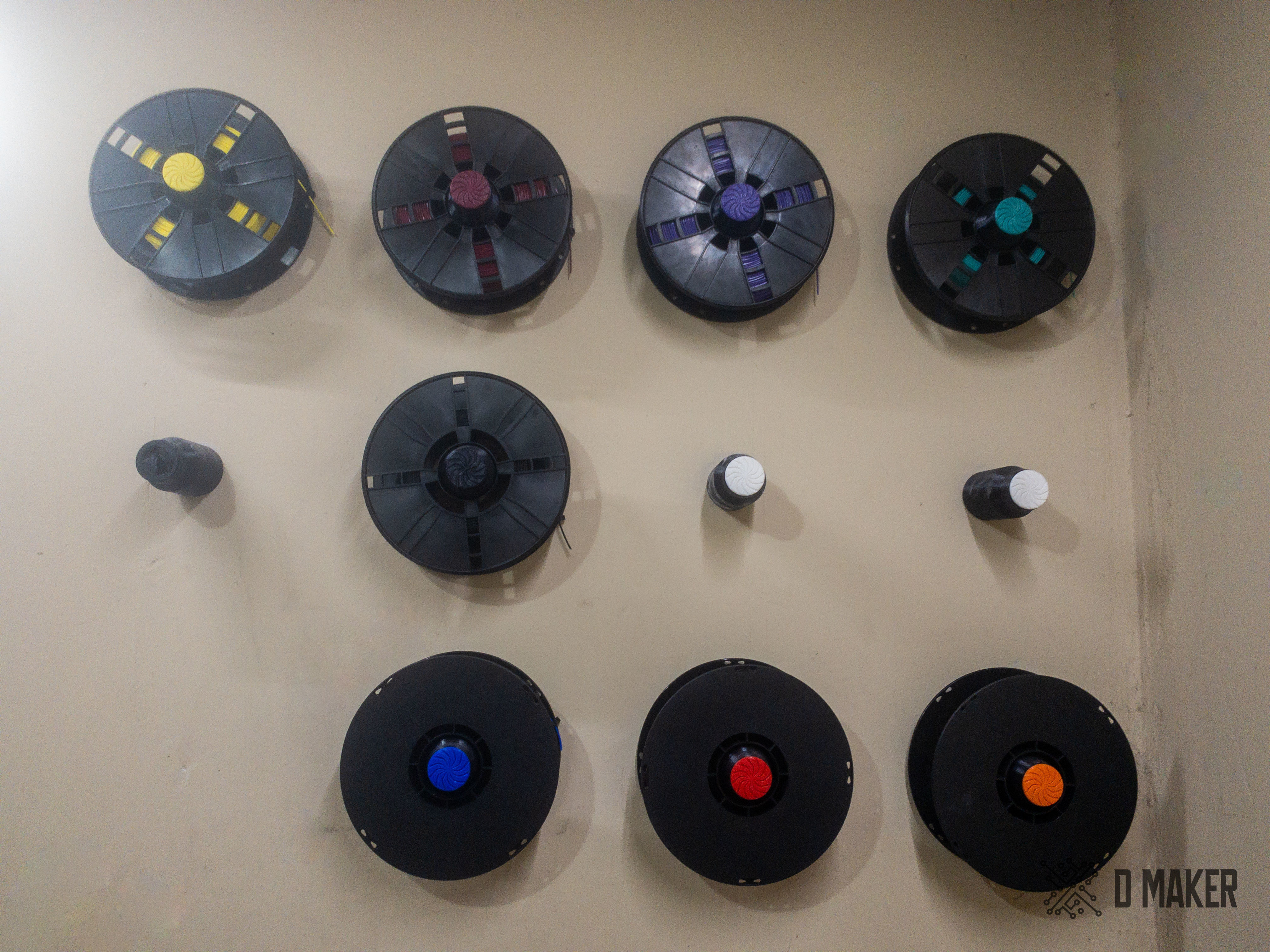 Wall Filament Spool Holder 3D print model_1