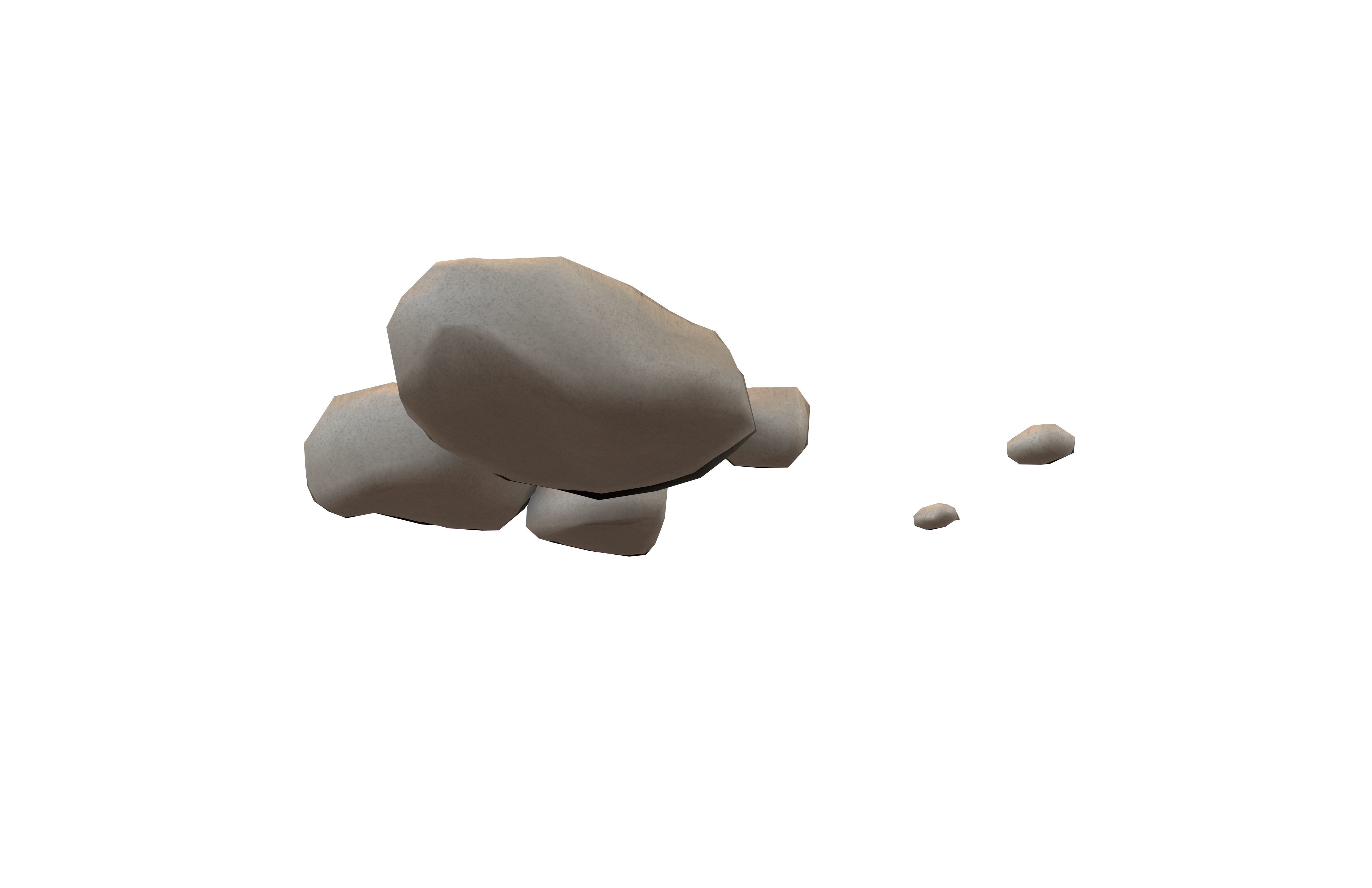 Rock 012 Low-poly 3D model_1