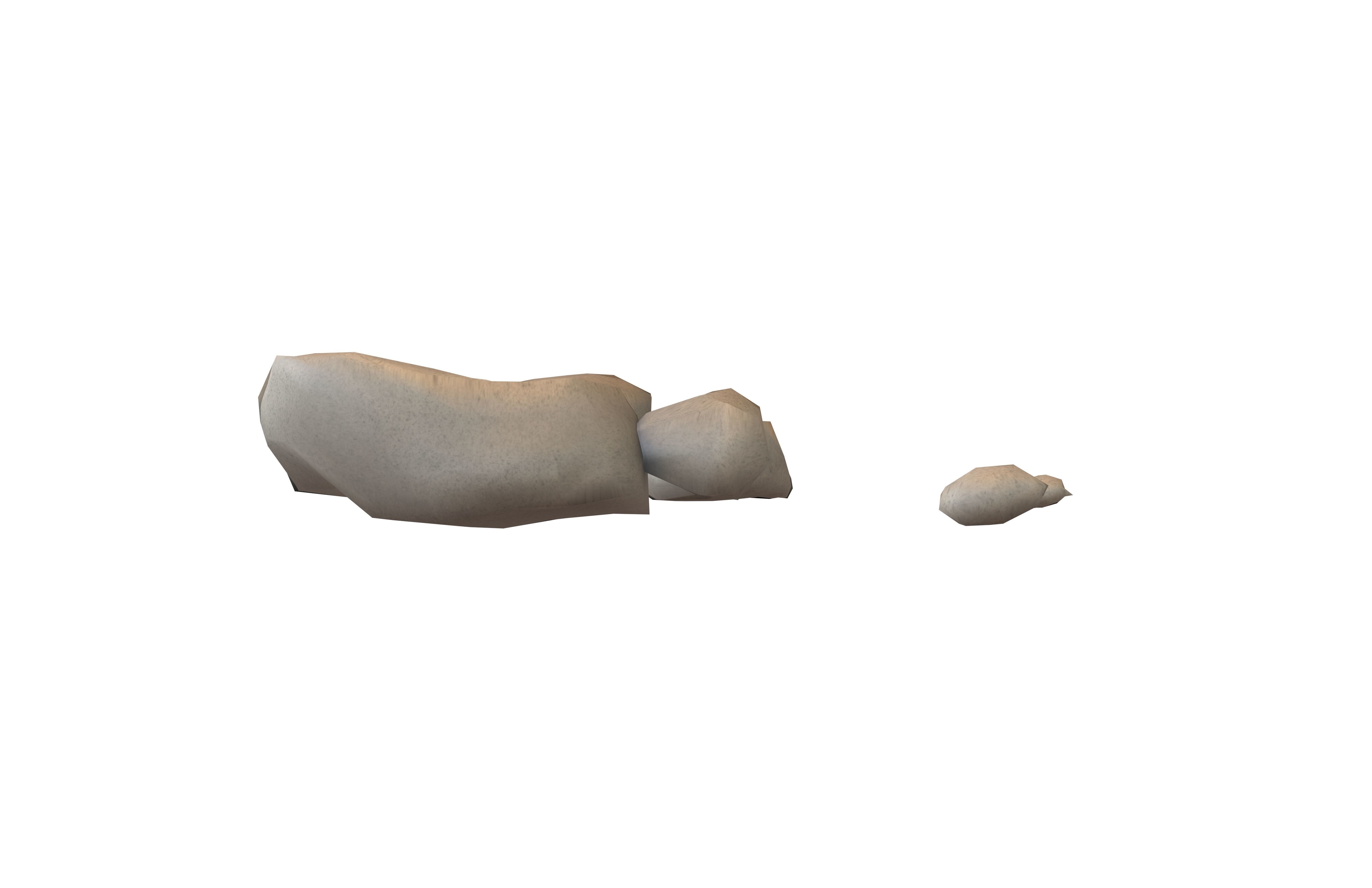 Rock 012 Low-poly 3D model_2