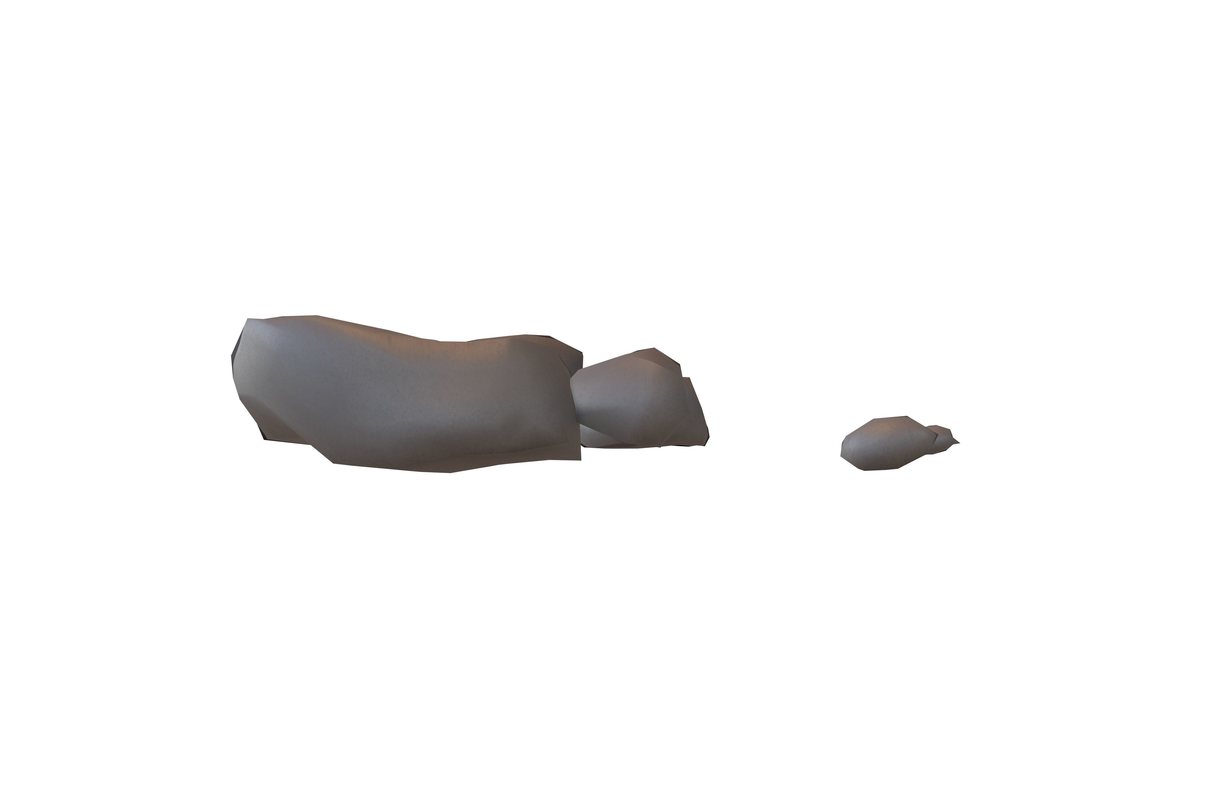 Rock 012 v2 Low-poly 3D model_1
