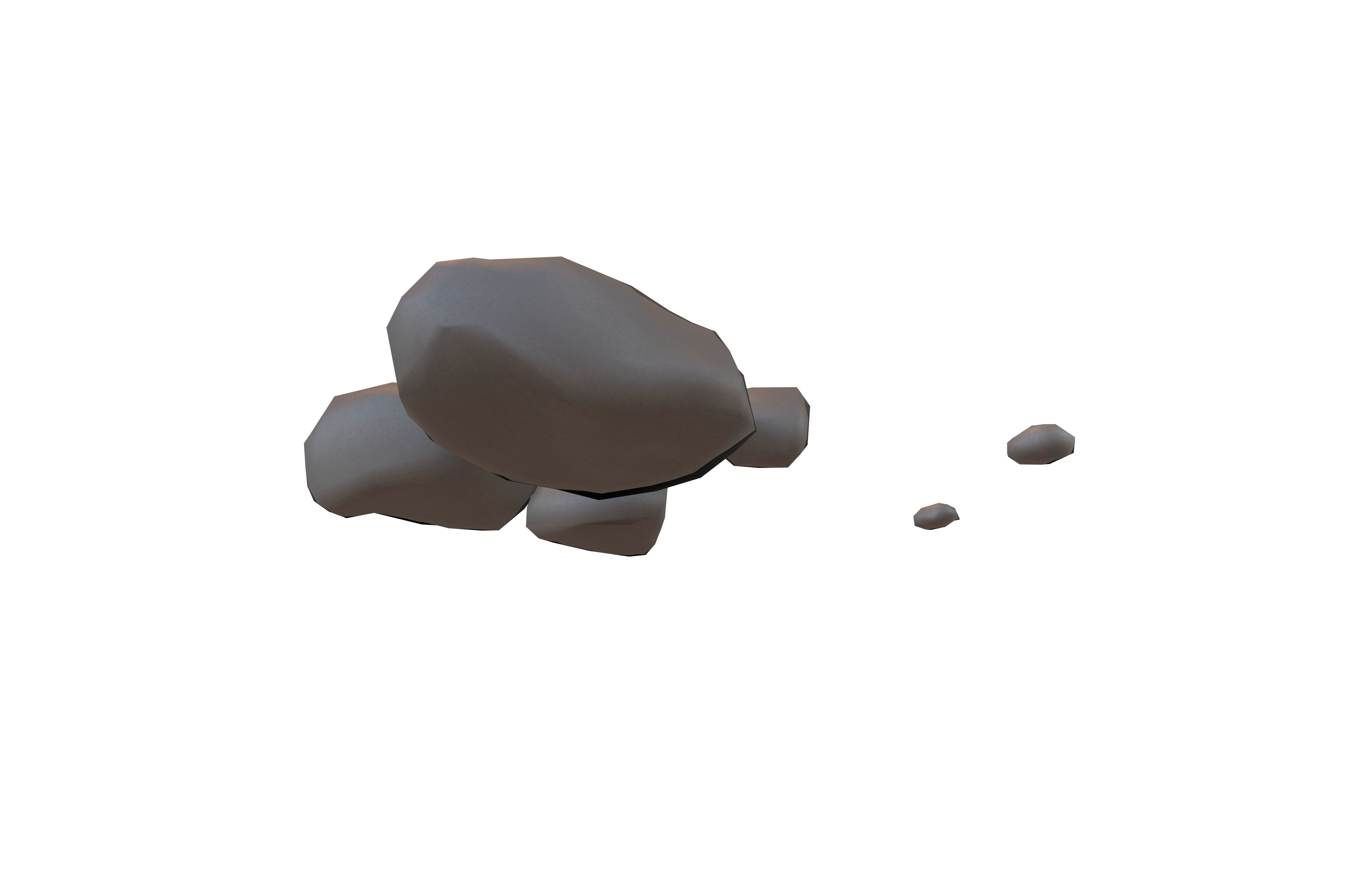Rock 012 v2 Low-poly 3D model_3