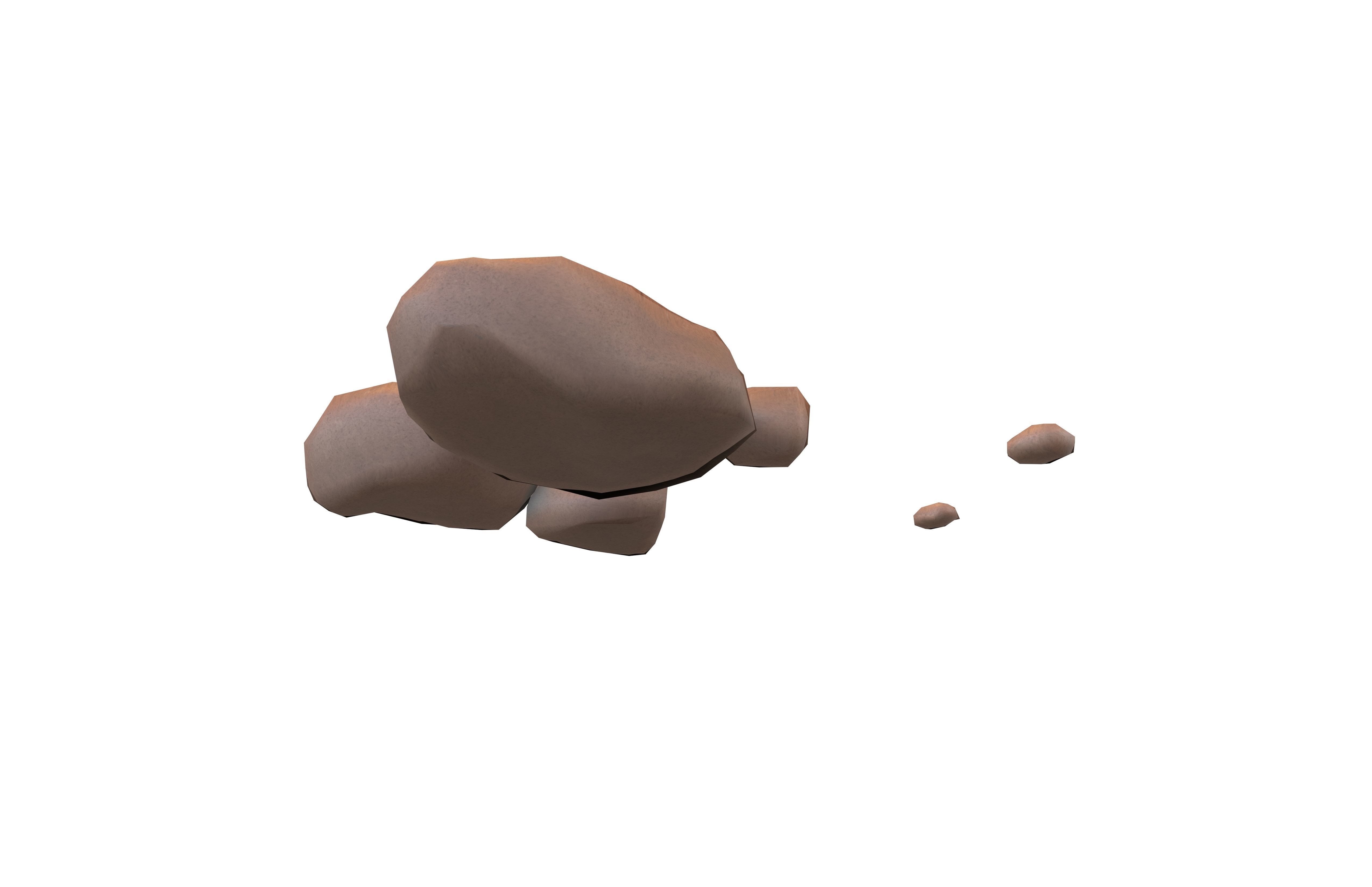 Rock 012 v4 Low-poly 3D model_3