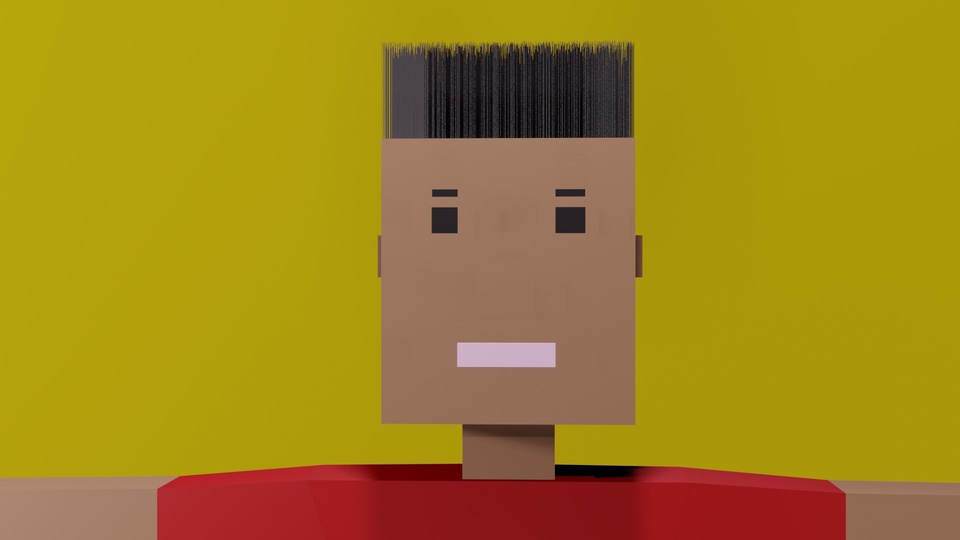 Low poly Boy character Free 3D model_4