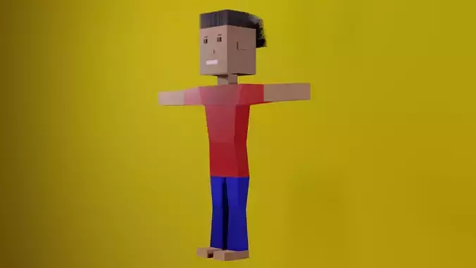 Low poly Boy character