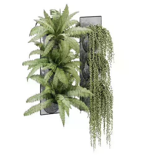 Pocket fern wall planter
