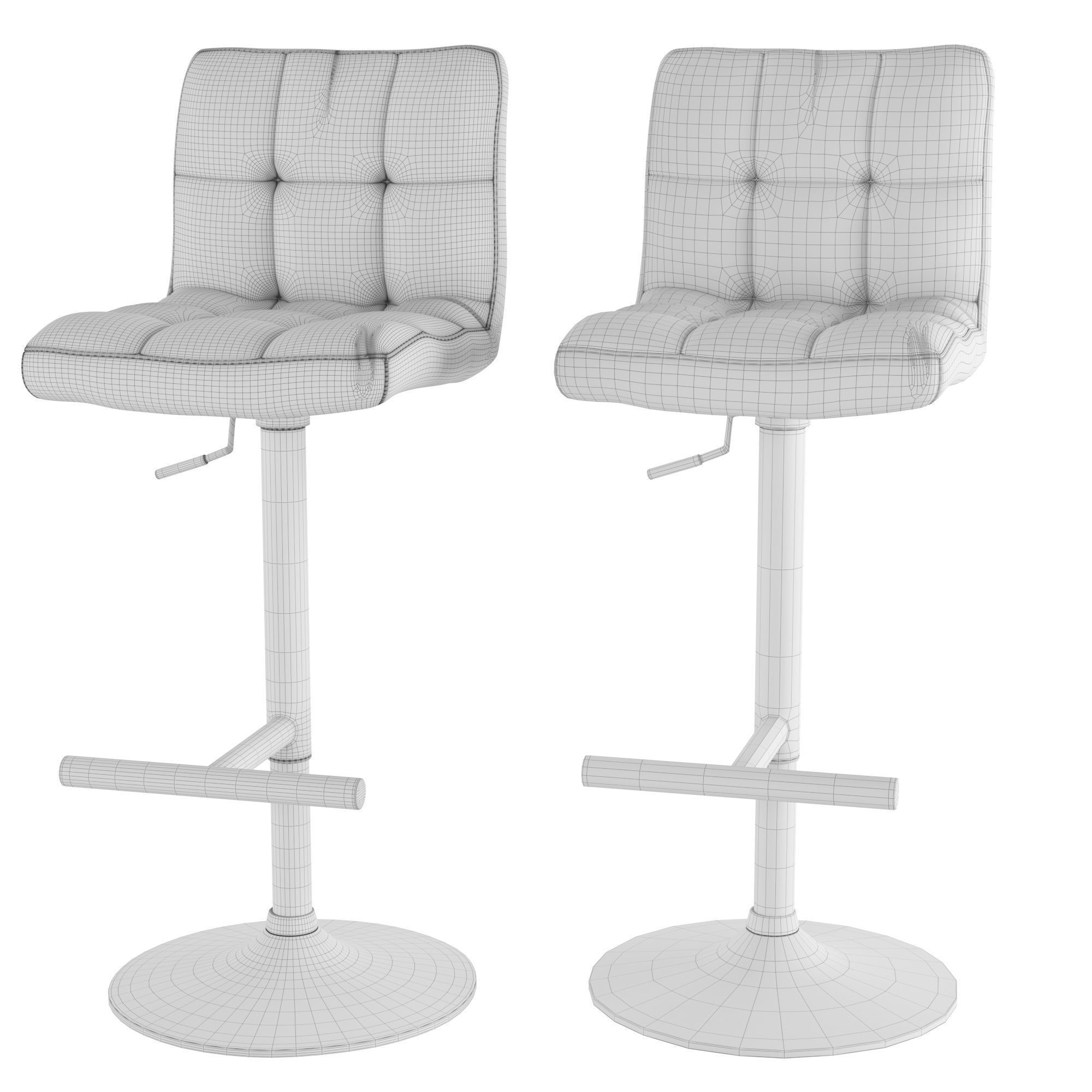 Bar chair SIGNAL C105 3D model_1