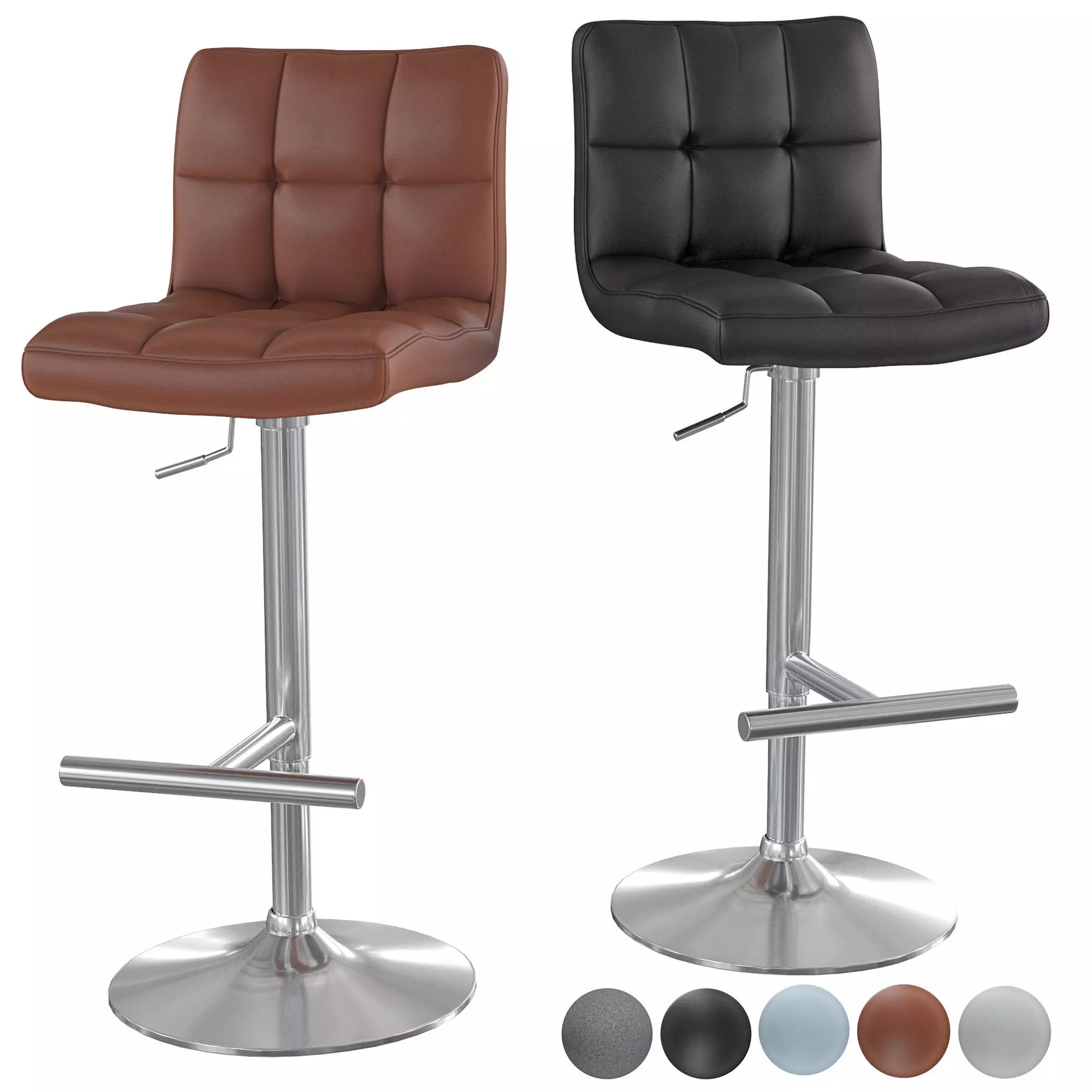 Bar chair SIGNAL C105 3D model_0