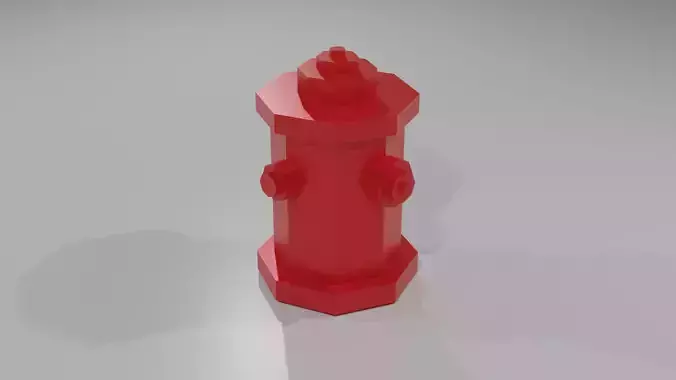 Low-Poly Fire Hydrant