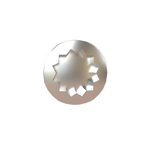 Screw v12 001 Low-poly 3D model