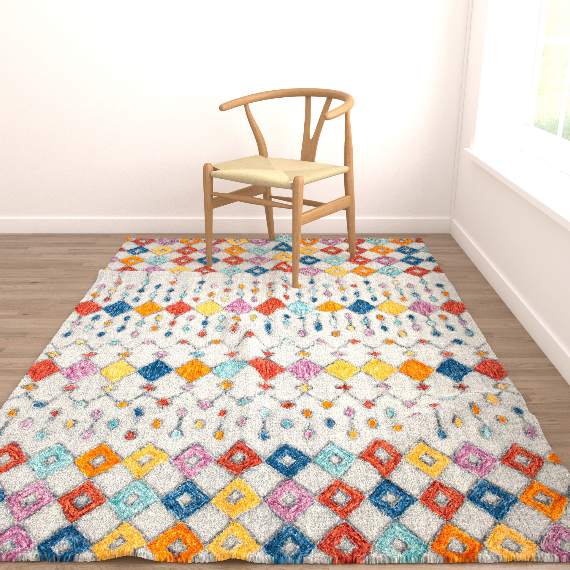 Rugs No 179 Low-poly 3D model_4