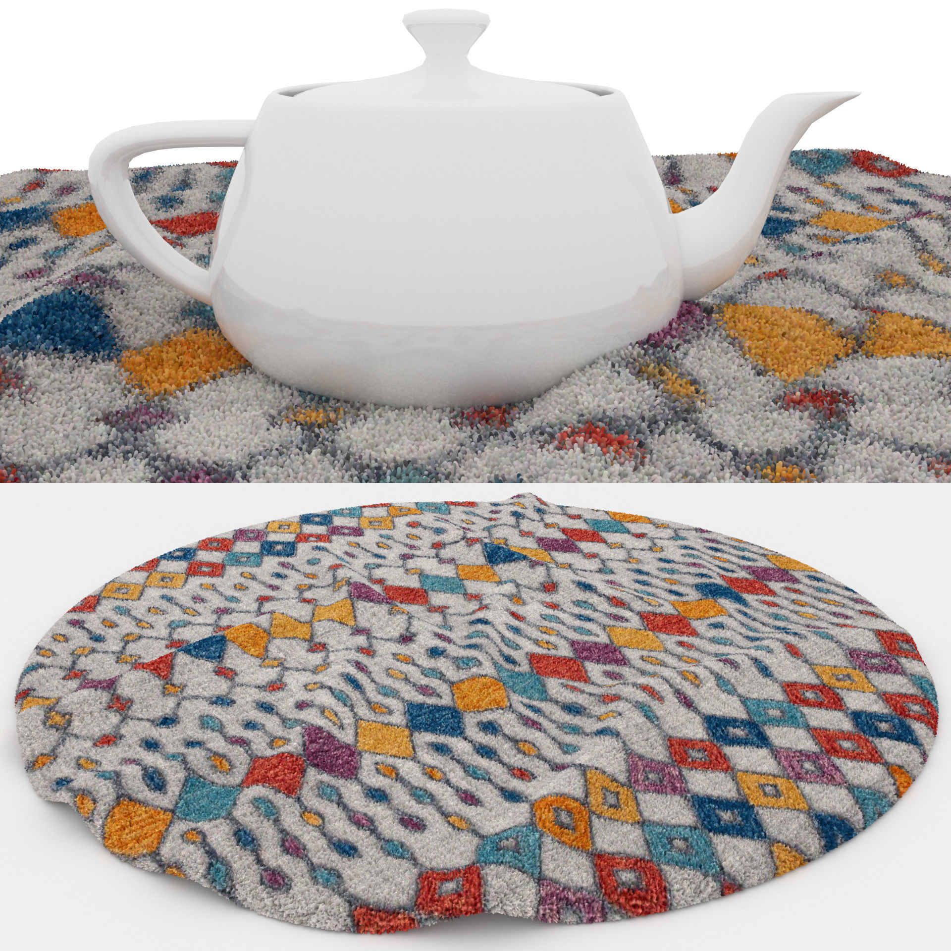 Rugs No 179 Low-poly 3D model_1