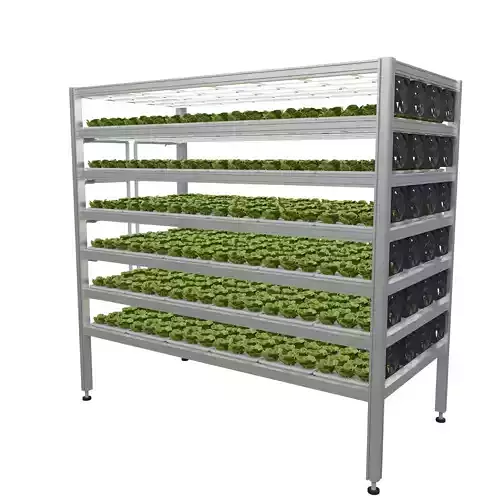 Vertical farm hydroponic 3D model Vertical farm hydroponic 3D model