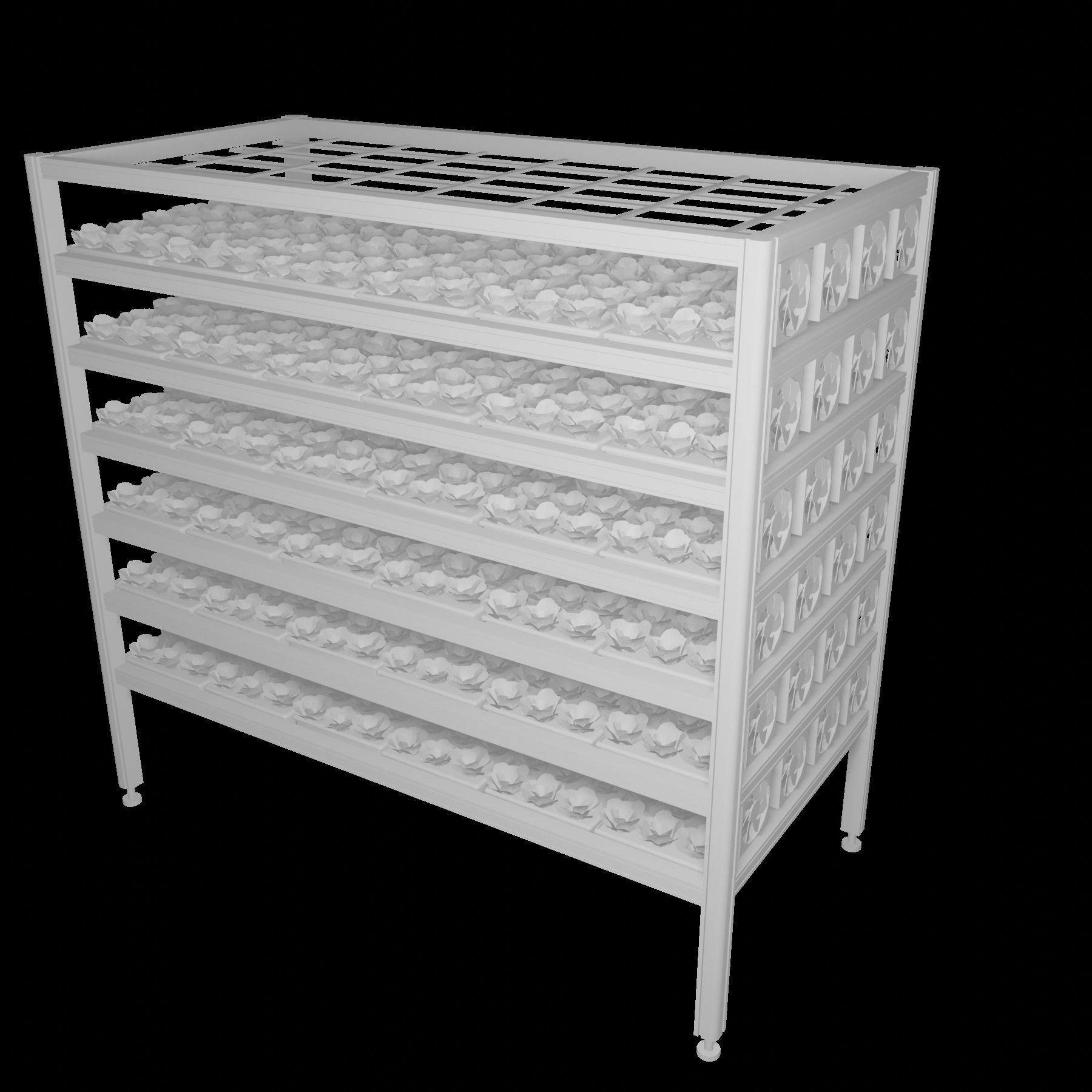 Vertical farm hydroponic 3D model_13