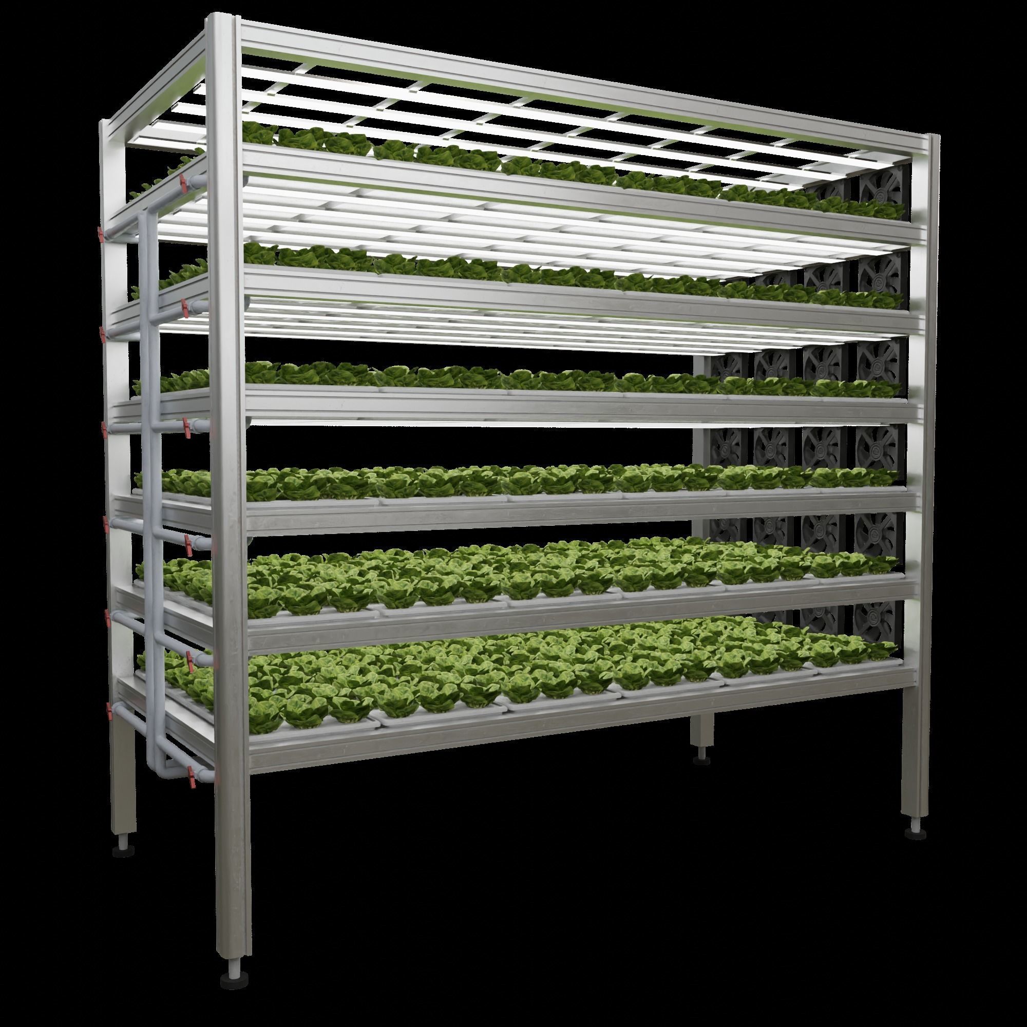 Vertical farm hydroponic 3D model_10
