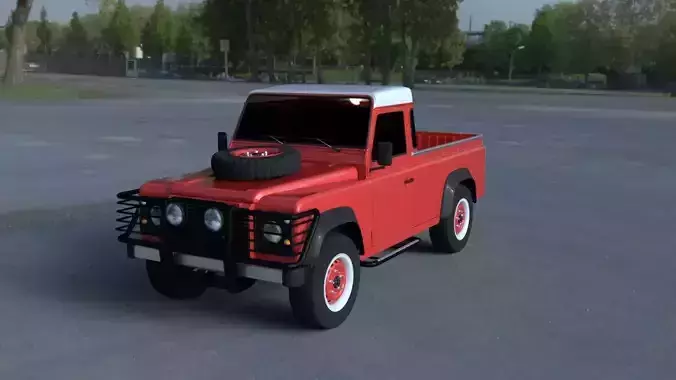 Land Rover Defender 110 Pick Up exterior HDRI